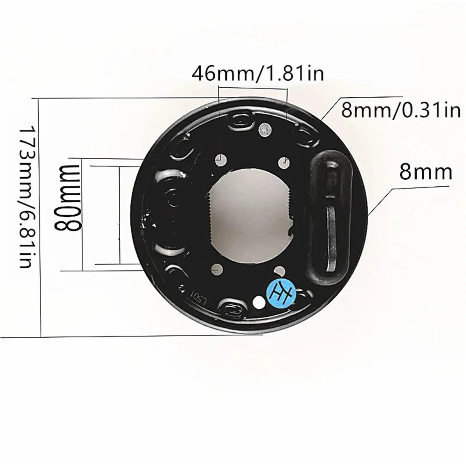 perdnmkg Golf Cart Rear Brake Pad Friction Plate Kit image 3