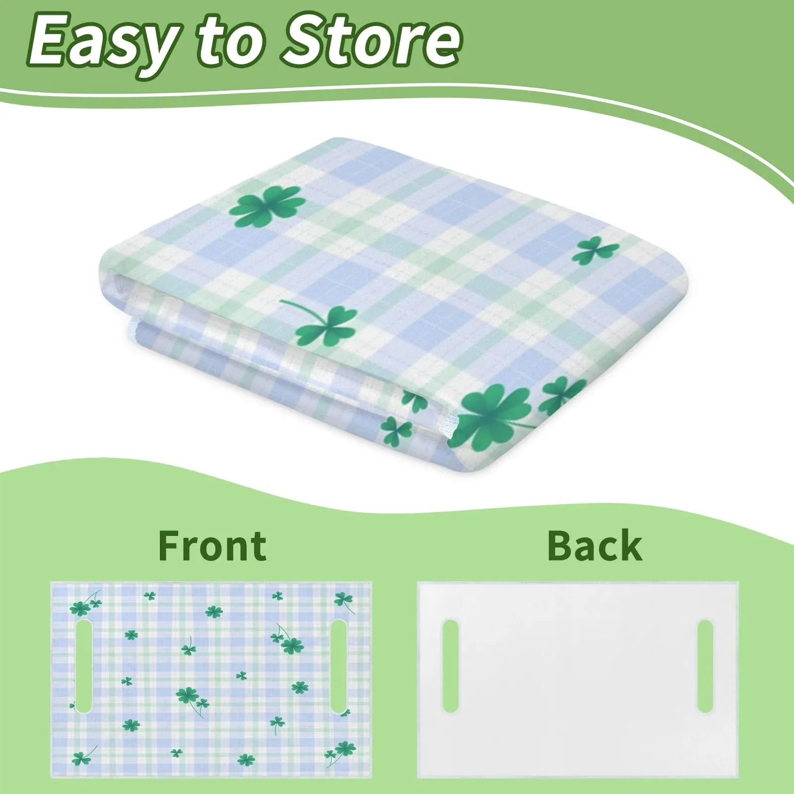 Tiveruda Plaid Golf Cart Seat Cover for Double Seats image 4