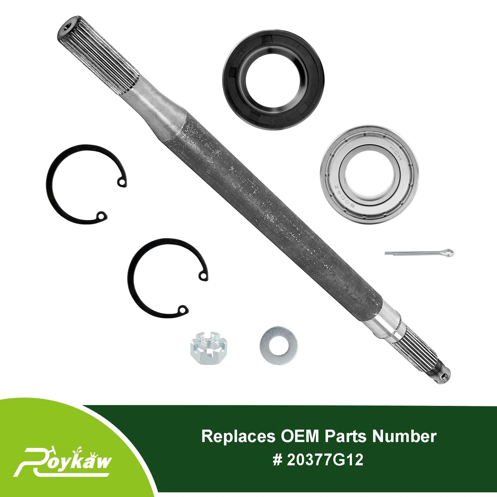 Roykaw Rear Axle Shaft & Bearing Seal Kit for E-Z-GO TXT/Medalist — 20377-G12 image 3