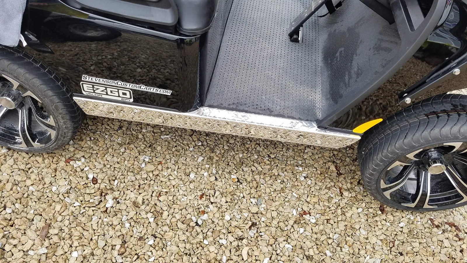 E-Z-GO TXT Valor Aluminum Diamond Plate Rocker Set 2014-2022
