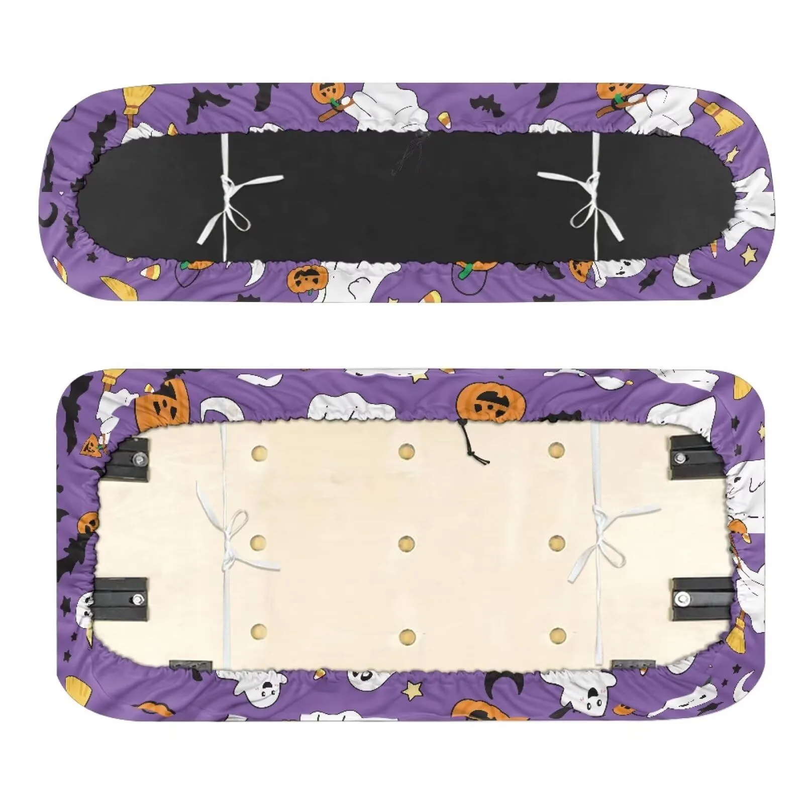 Quidrwyo Halloween Ghost Golf Cart Seat Cover Set image 2