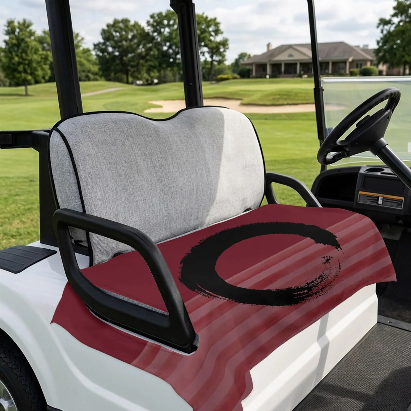 DecorLovee Golf Cart Seat Cover Towel, Red Striped image 4
