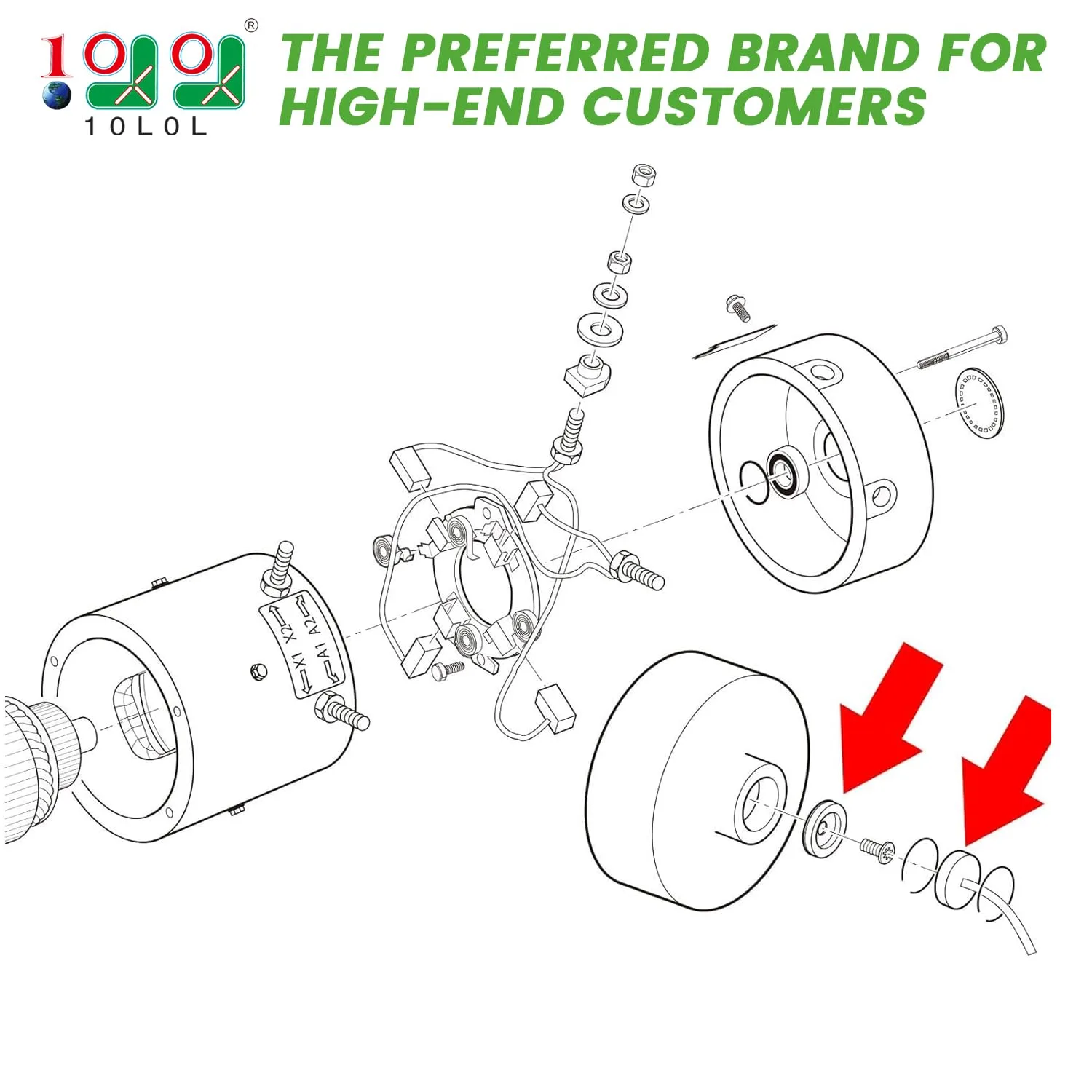 10L0L Speed Sensor Harness and Magnet for E-Z-GO TXT image 2