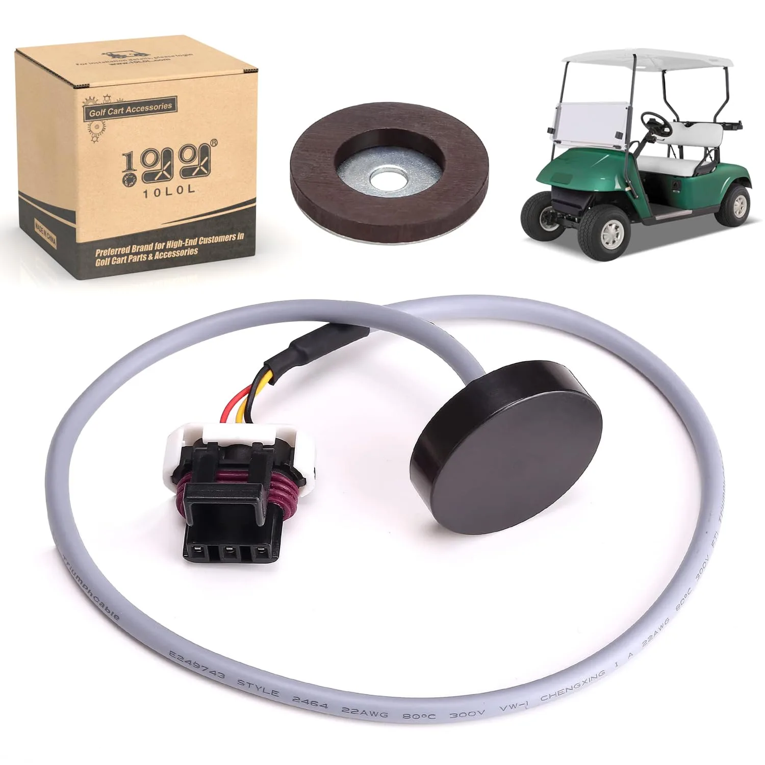 10L0L Speed Sensor Harness and Magnet for E-Z-GO TXT