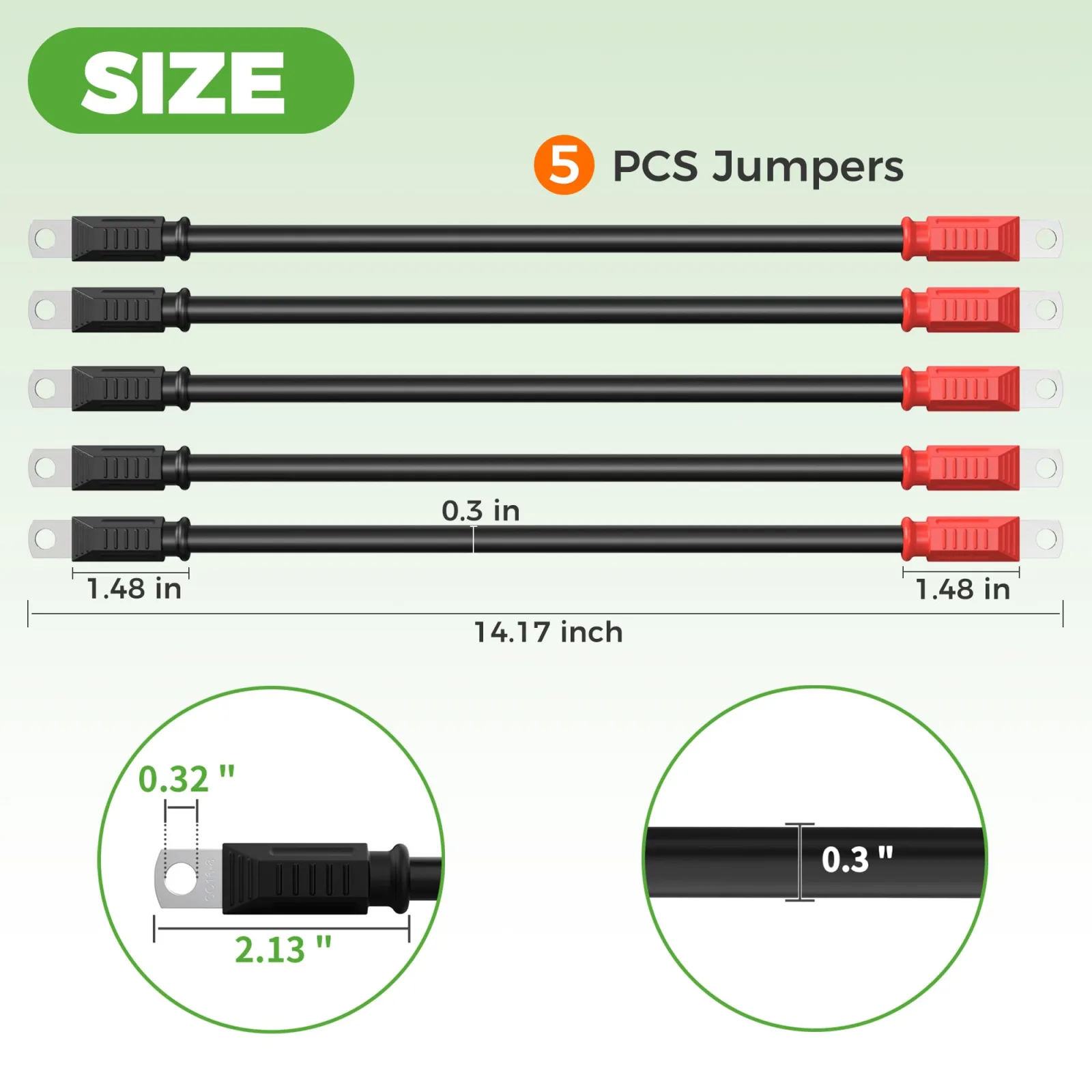 10L0L ELE-F54-A Golf Cart Battery Cable Set image 2