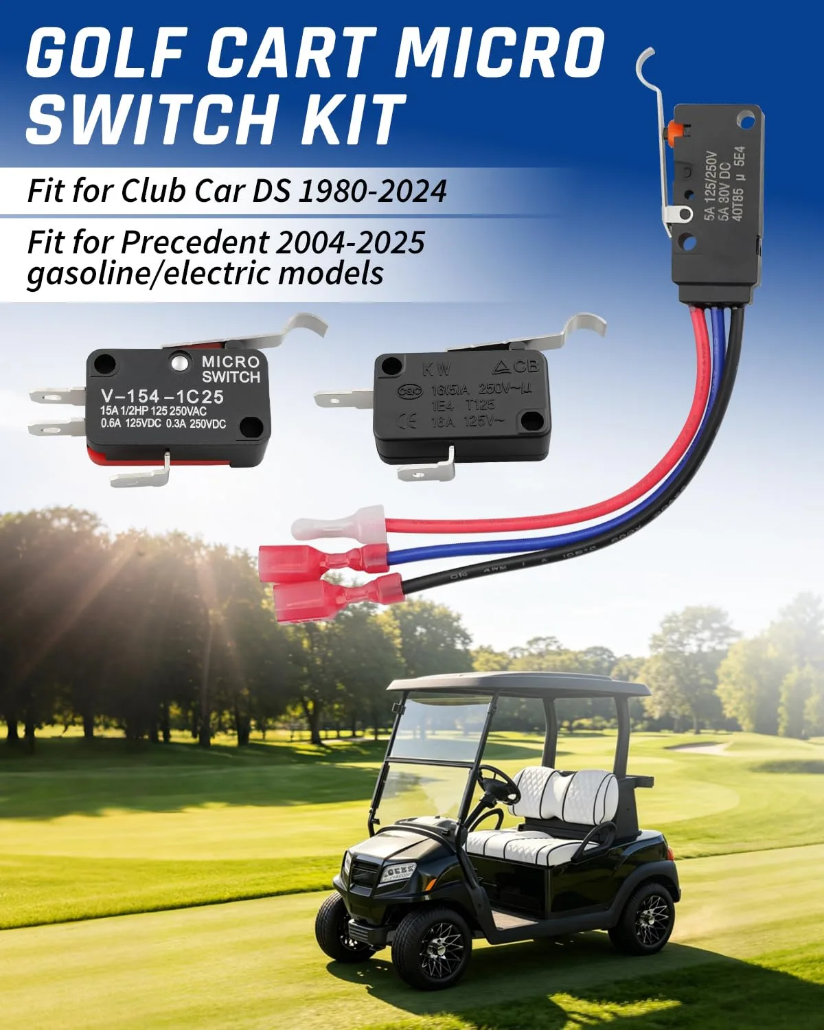 Wujexuhe Micro Switch Kit for Club Car DS and Precedent image 2