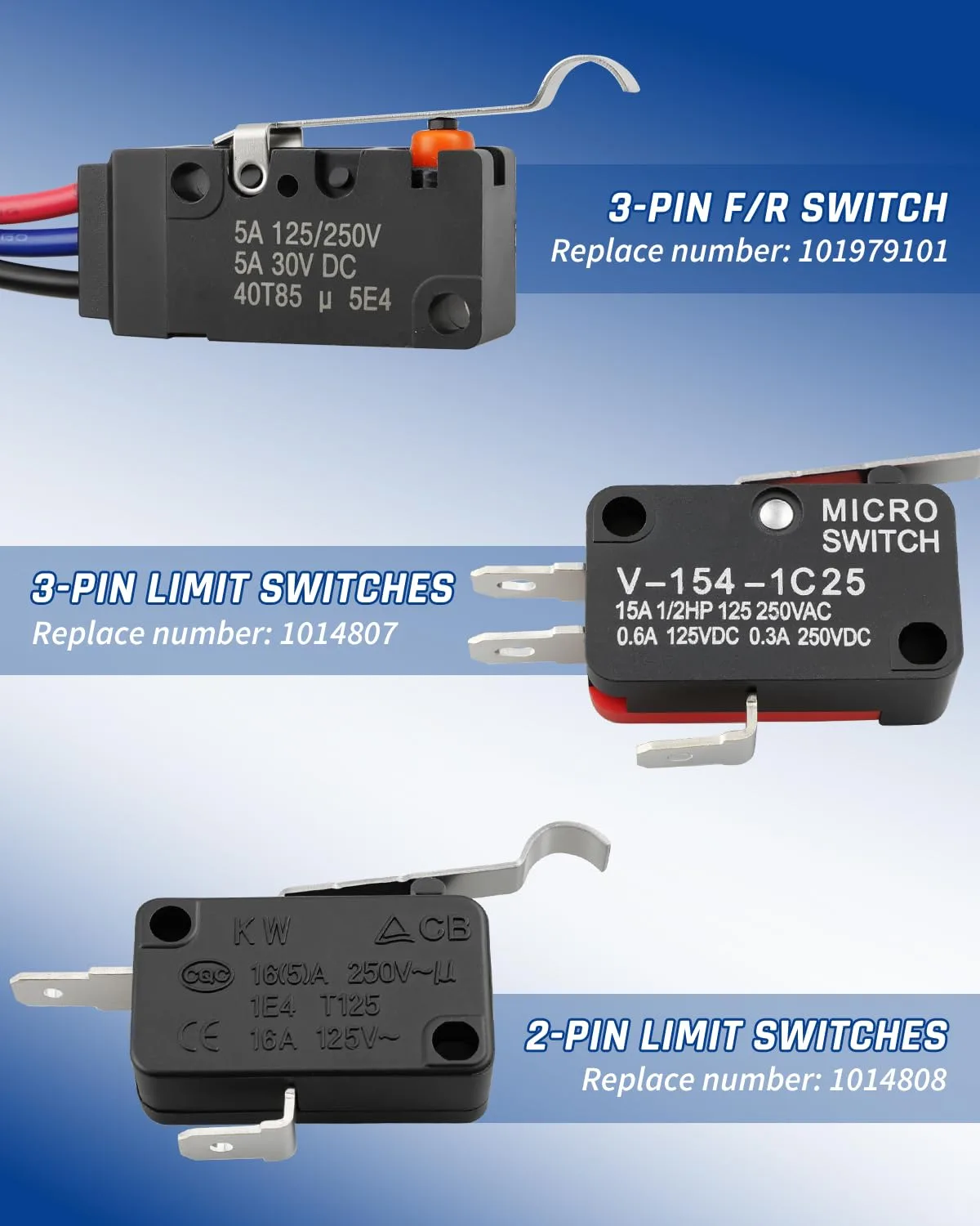 Wujexuhe Micro Switch Kit for Club Car DS and Precedent image 3
