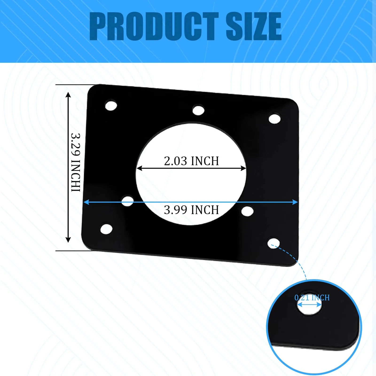 BeSlivewell 36V E-Z-GO TXT Charging Port Adapter Plate image 2