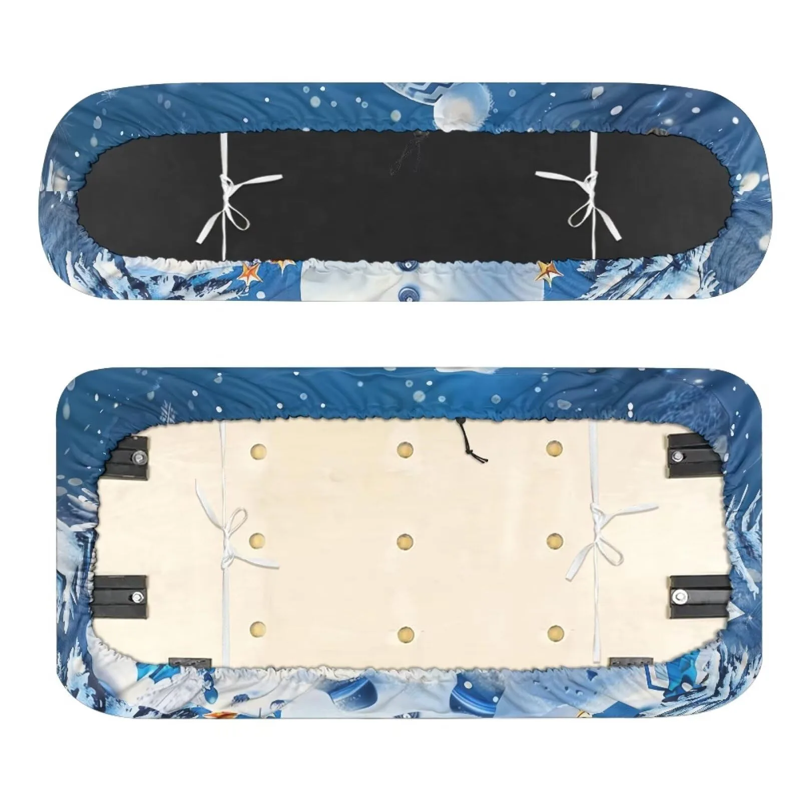 Quidrwyo Snowman Golf Cart Seat Cover Set for 2-Seat Carts image 2