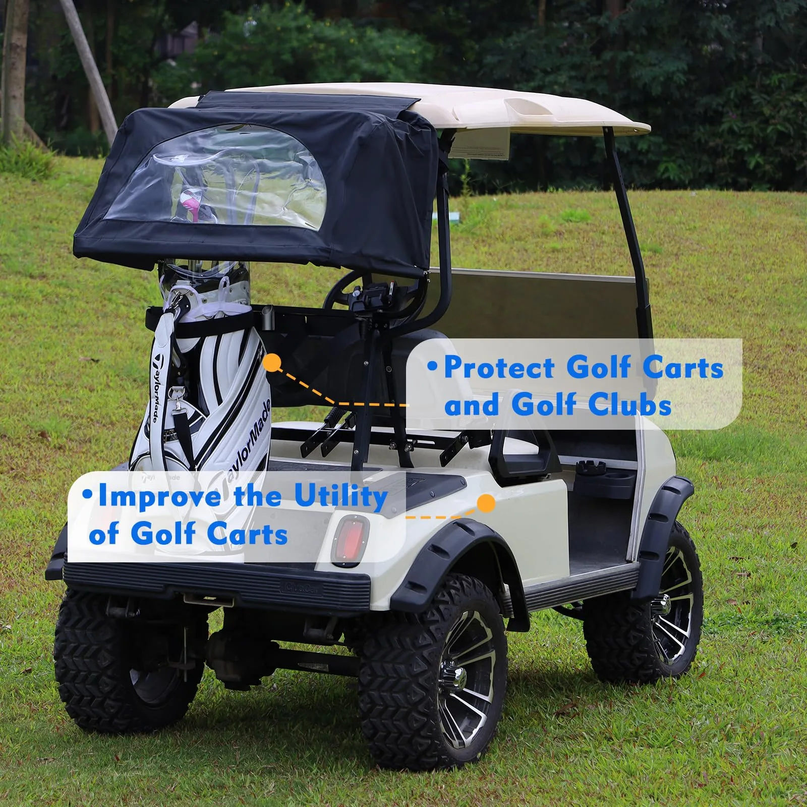 CLUBRALLY Rear Bag Rain Cover for Club Car, E-Z-GO & Yamaha image 4