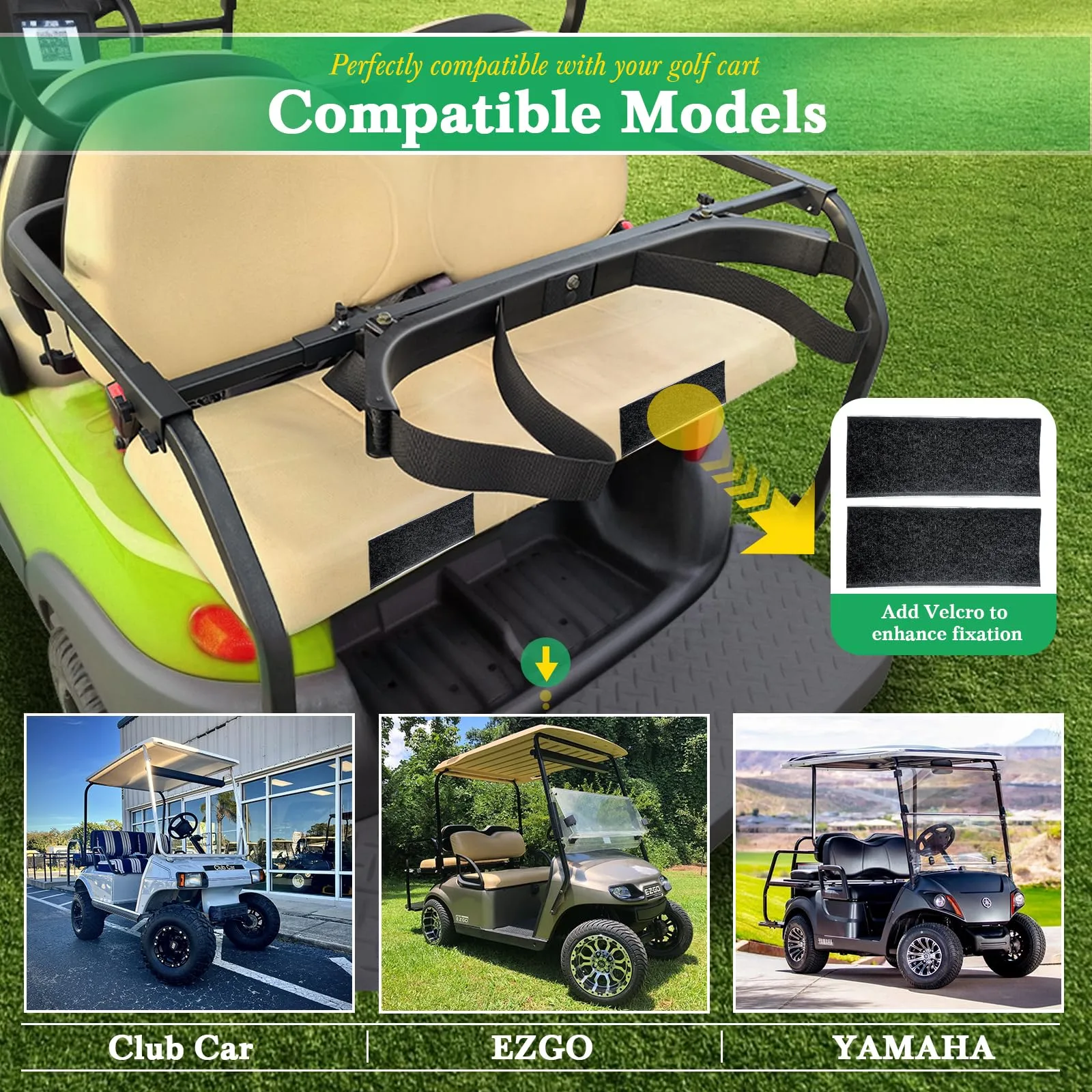 OMEIPMEO Adjustable Golf Cart Bag Holder Bracket image 3