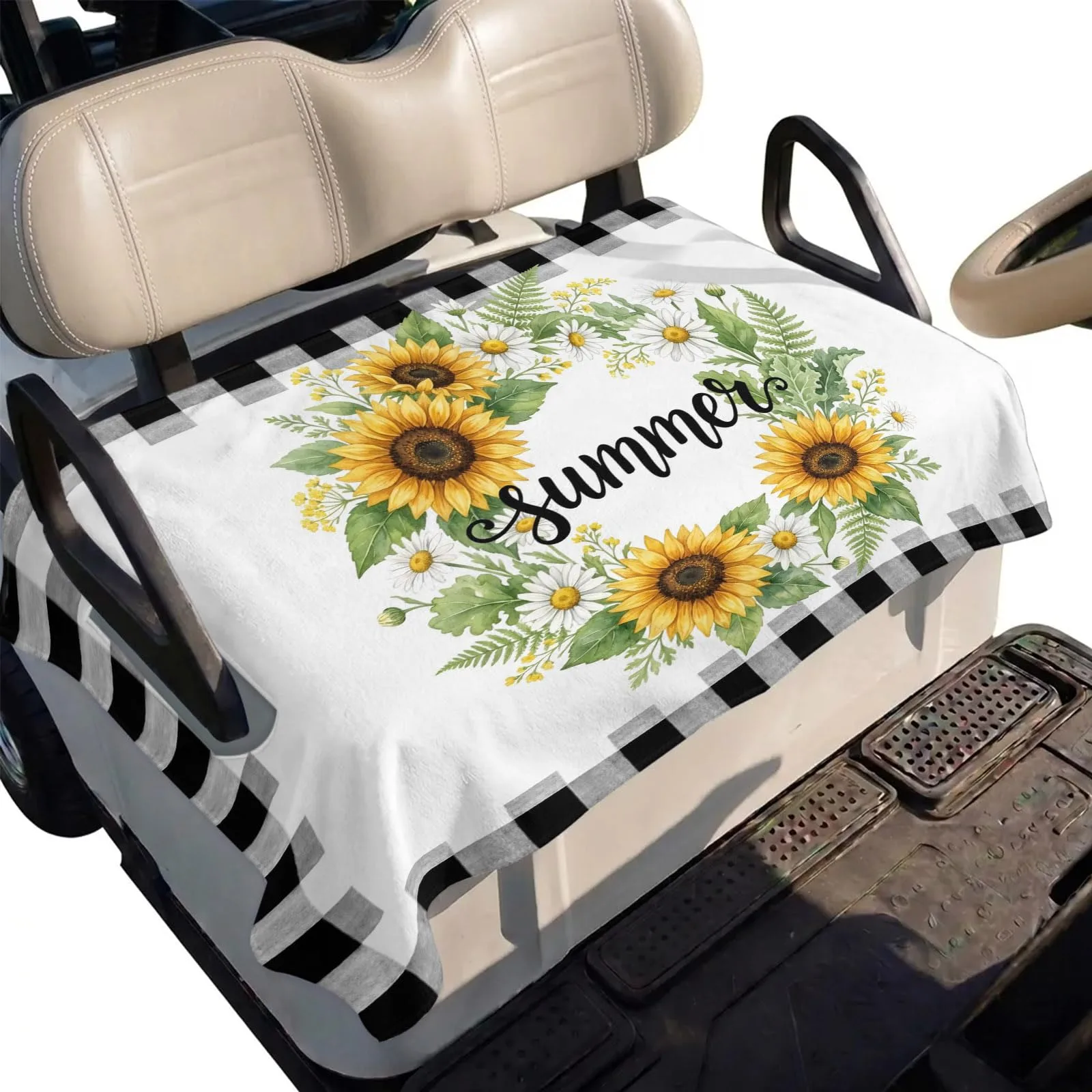 DecorLovee Golf Cart Seat Cover, 51 x 31 Inches