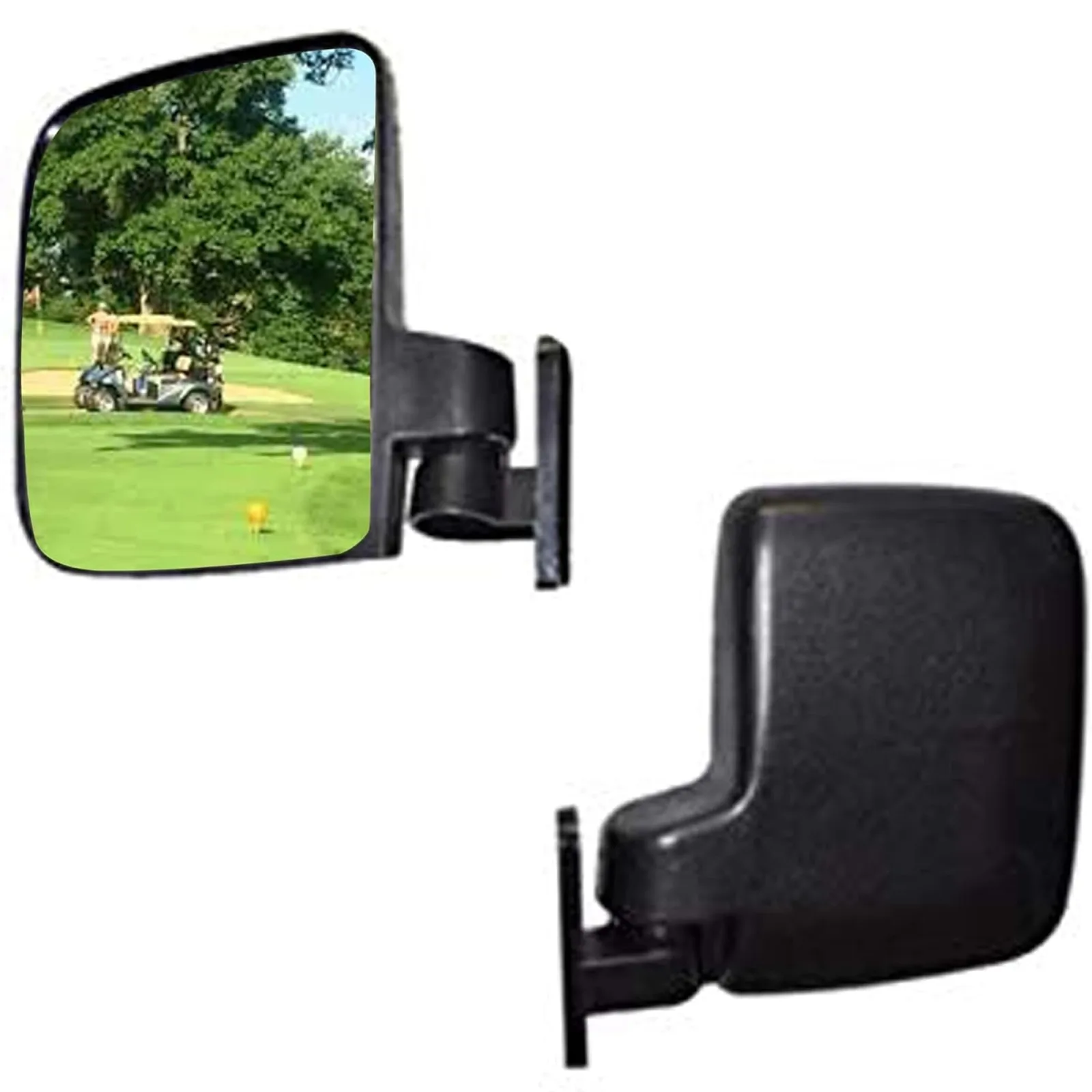 Huskey Golf Cart Wide-Angle Side Mirrors, Set of 2