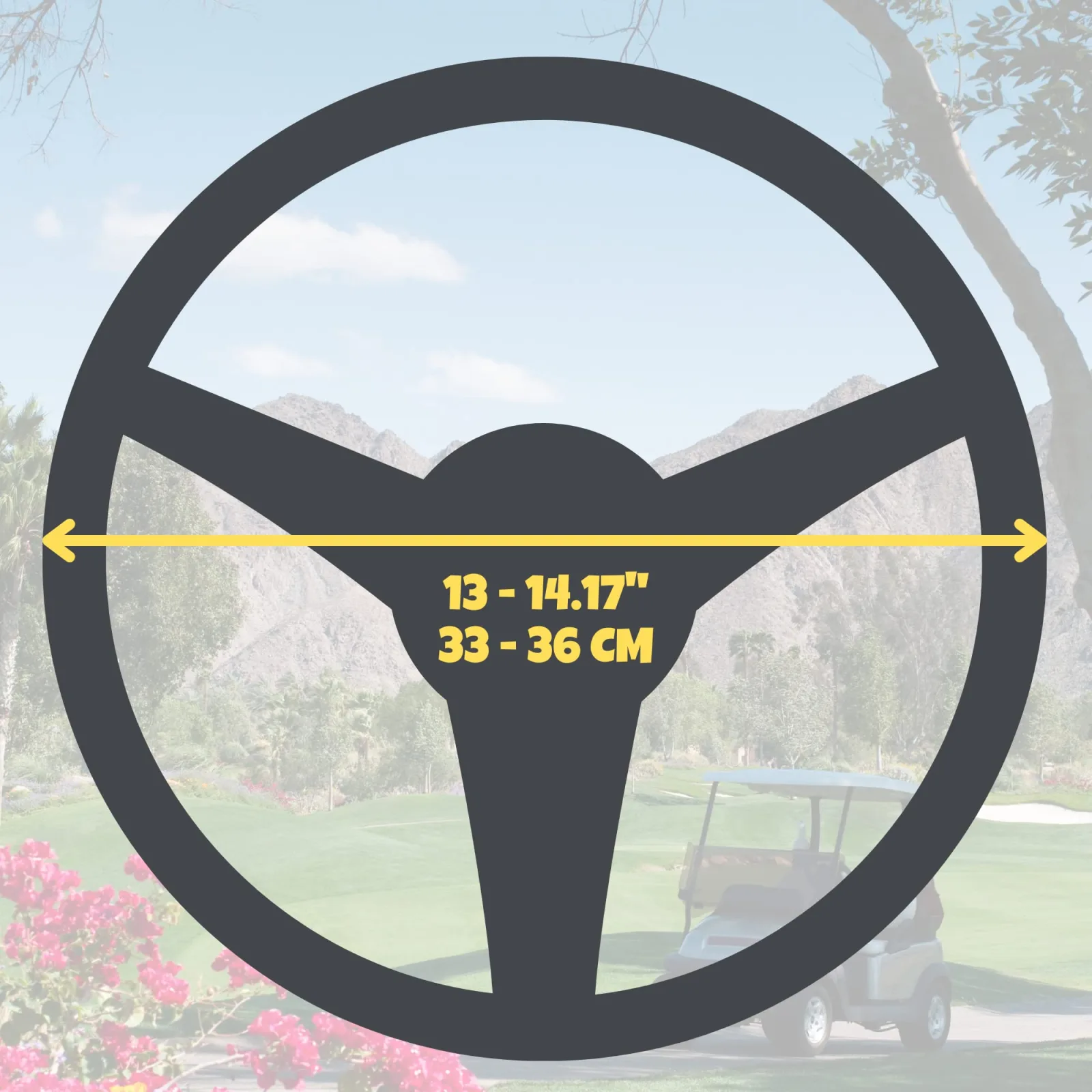 MADSON GOLF Colorful Crystal Golf Cart Steering Wheel Cover image 4