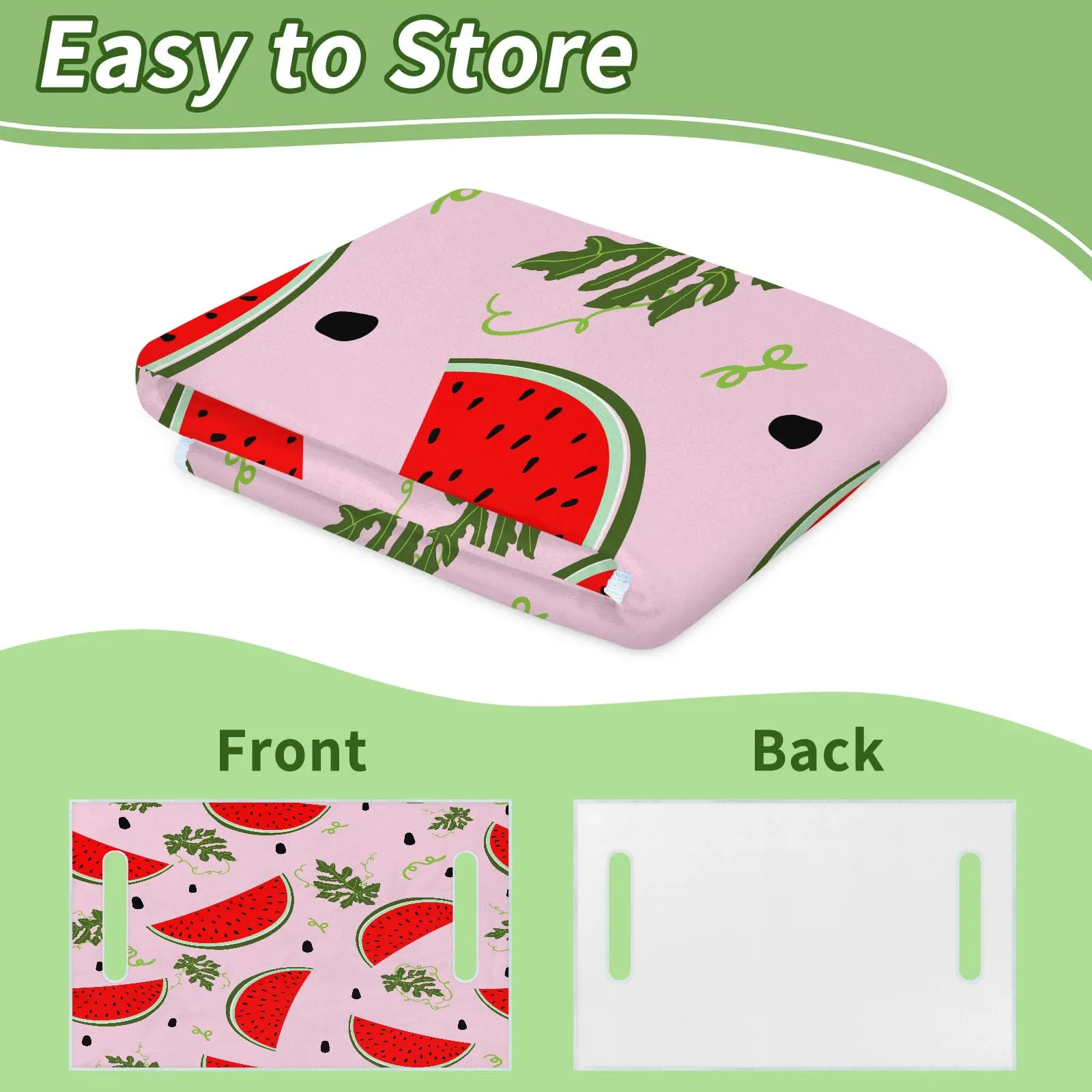 Tiveruda Watermelon Leaves Golf Cart Seat Cover image 4