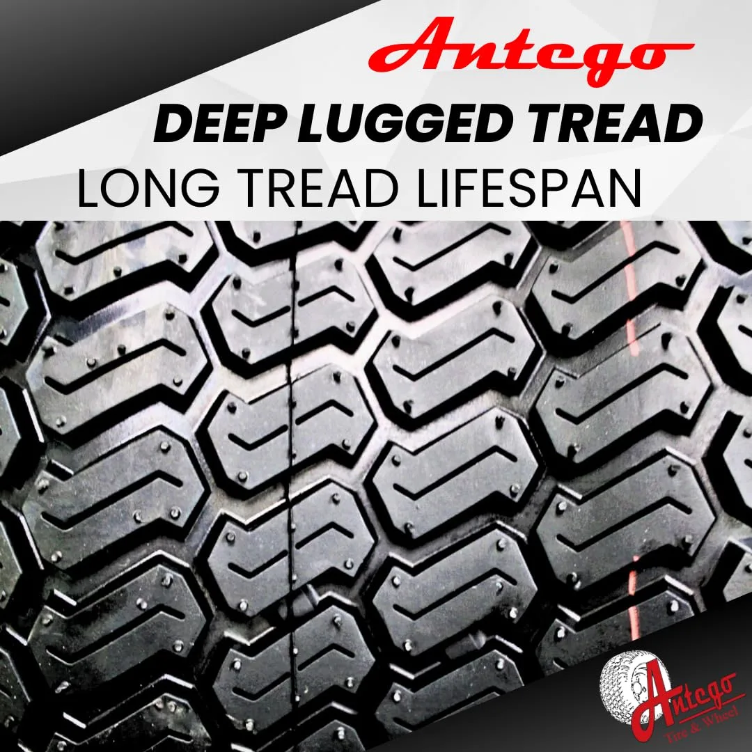 Antego ATW-003 18x8.50-8 Tire & 8x7 White Wheel Assembly Set A870110304188508-B4 image 3