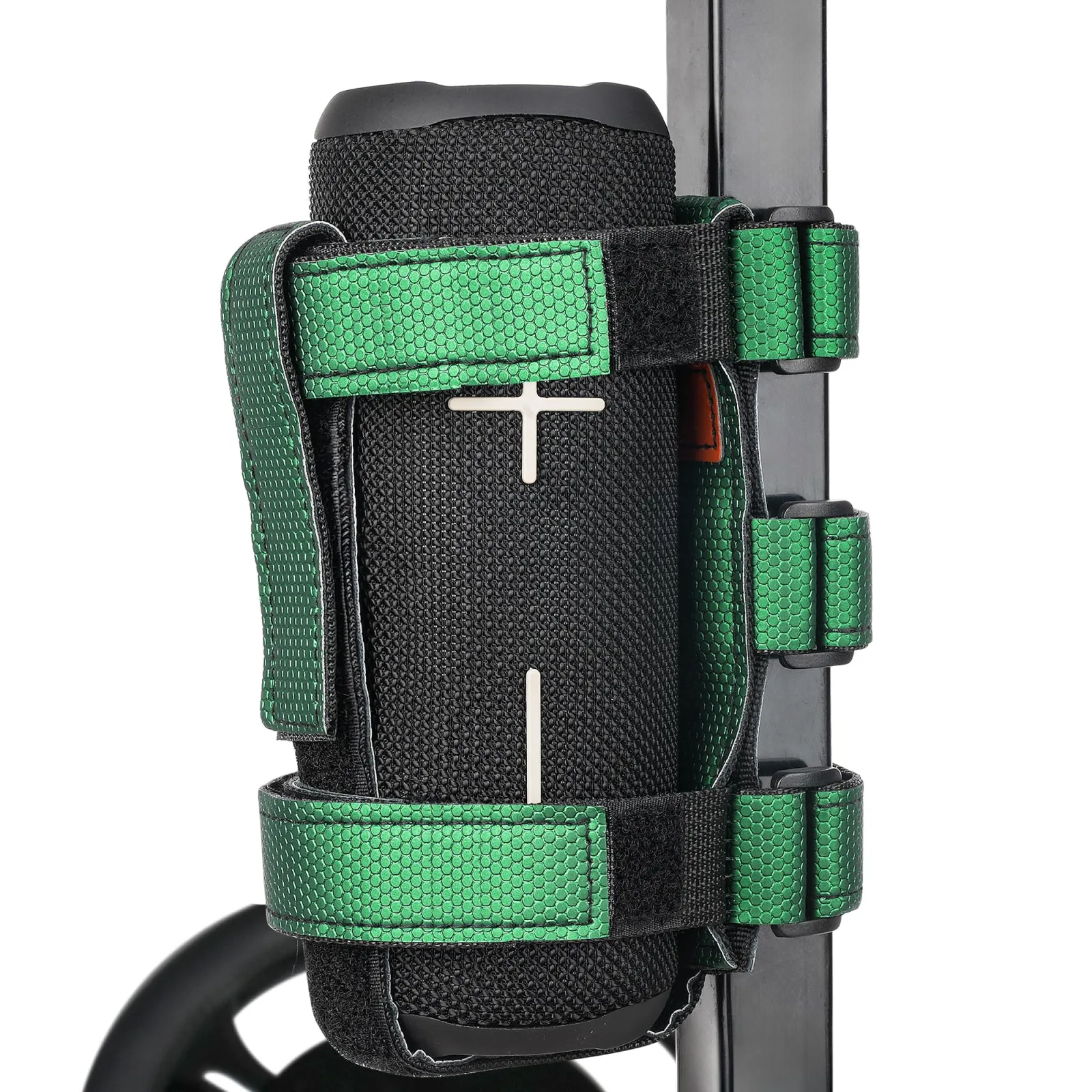 10L0L Adjustable Golf Cart Speaker Mount – Green