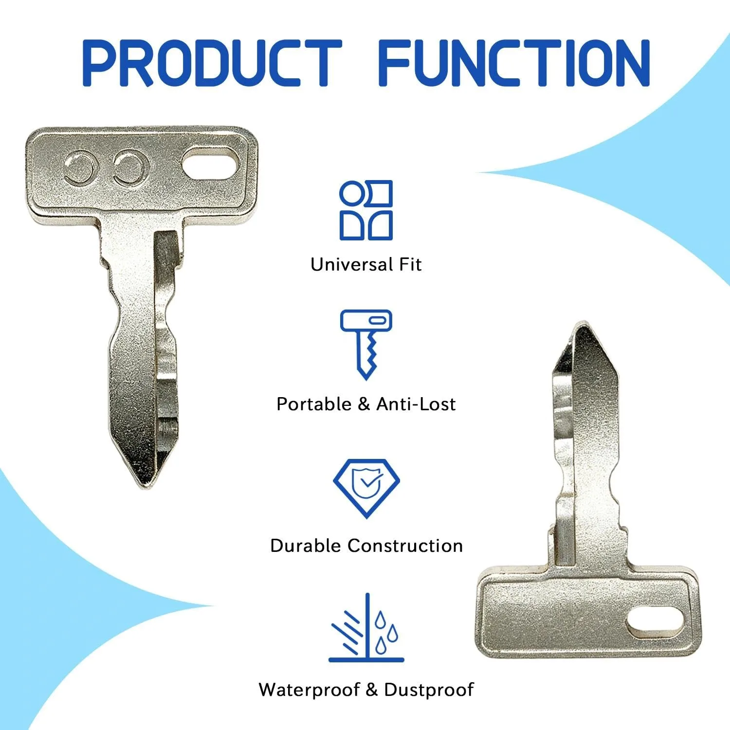 FarShiller 1012505 Club Car Replacement Ignition Keys image 3