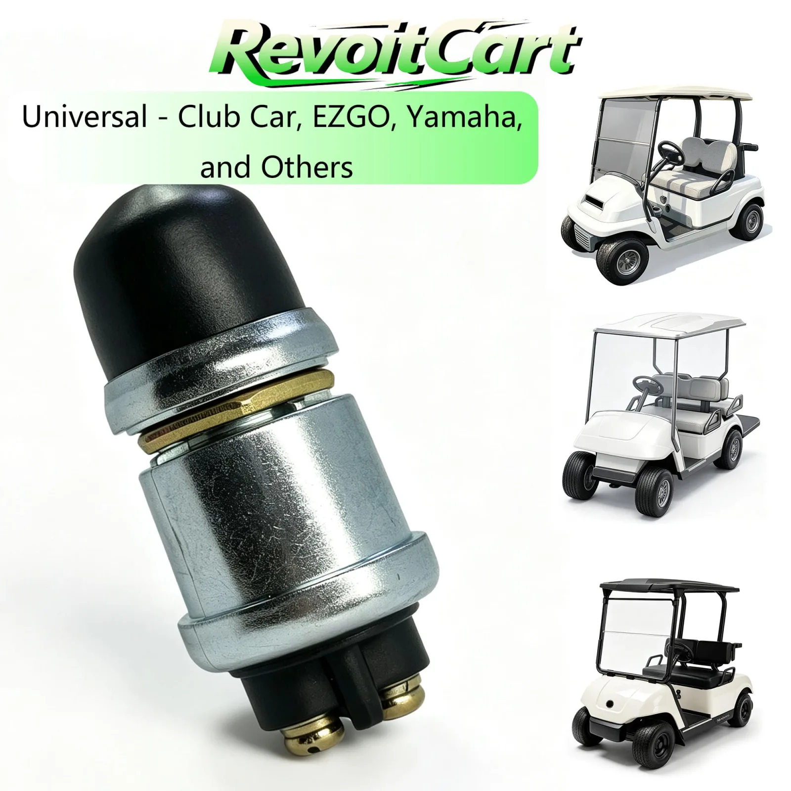 RevoitCart 12V Golf Cart Horn Switch with Dust Cover image 2