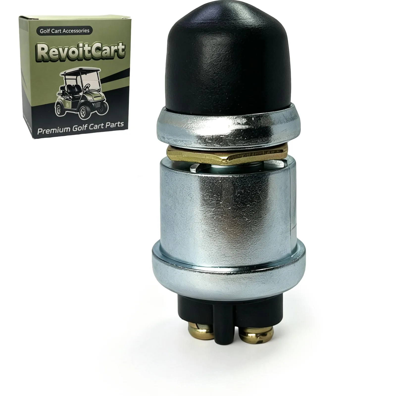RevoitCart 12V Golf Cart Horn Switch with Dust Cover