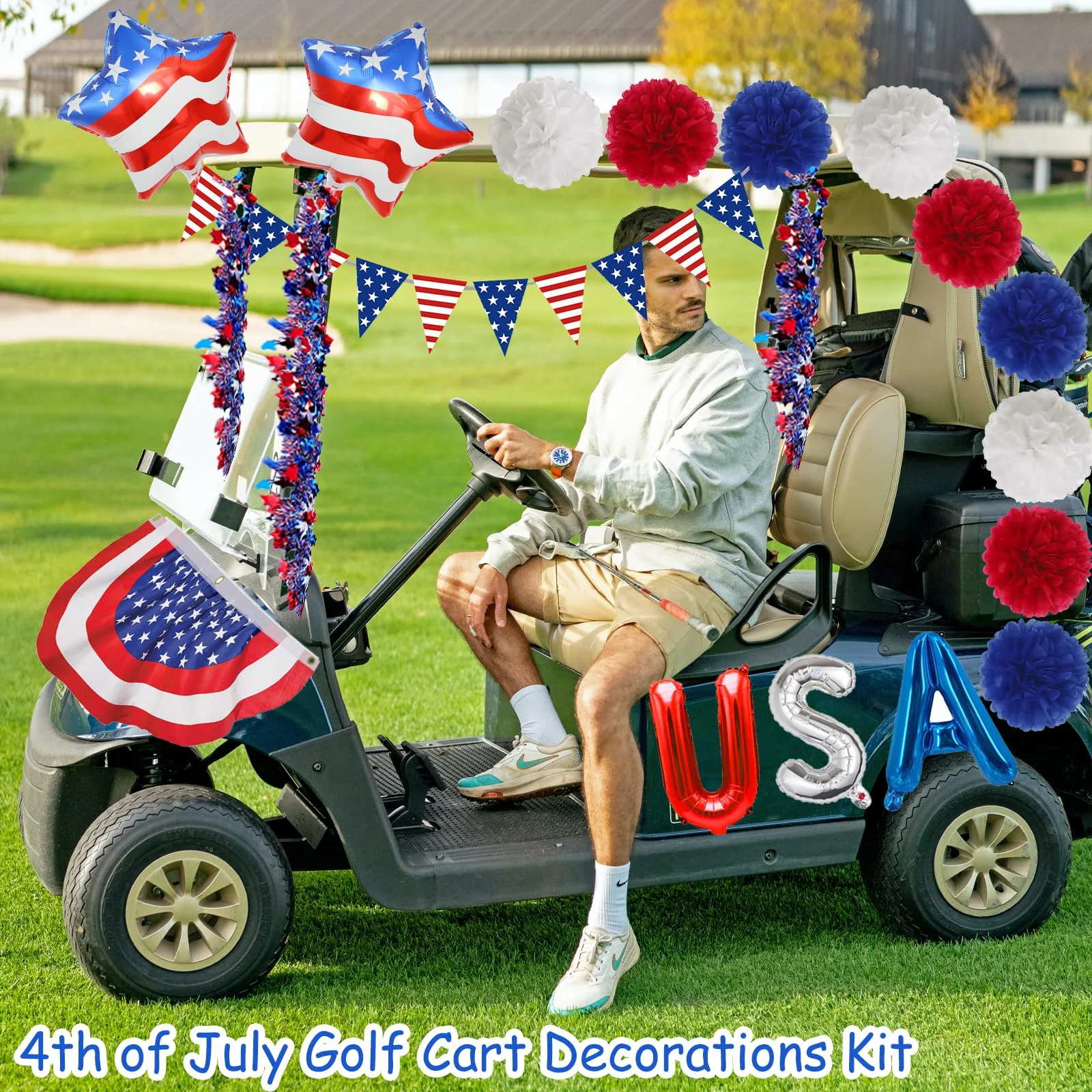 ERYIRANL 4th of July Golf Cart Decorations Kit GEFCZS01 image 3