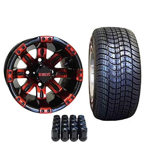 10-Inch VEGAS Golf Cart Wheels with 205/50-10 Tires