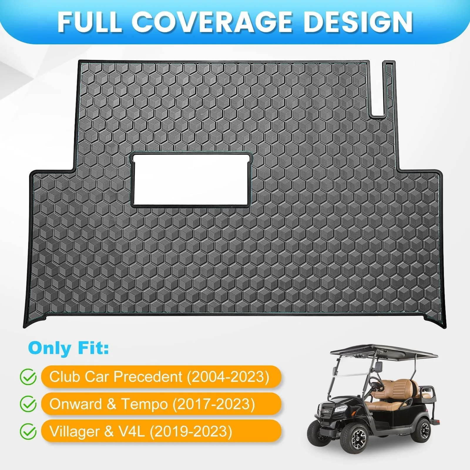 iLSKW Rubber Full-Coverage Floor Mat for Club Car Precedent (2004–2025) image 2