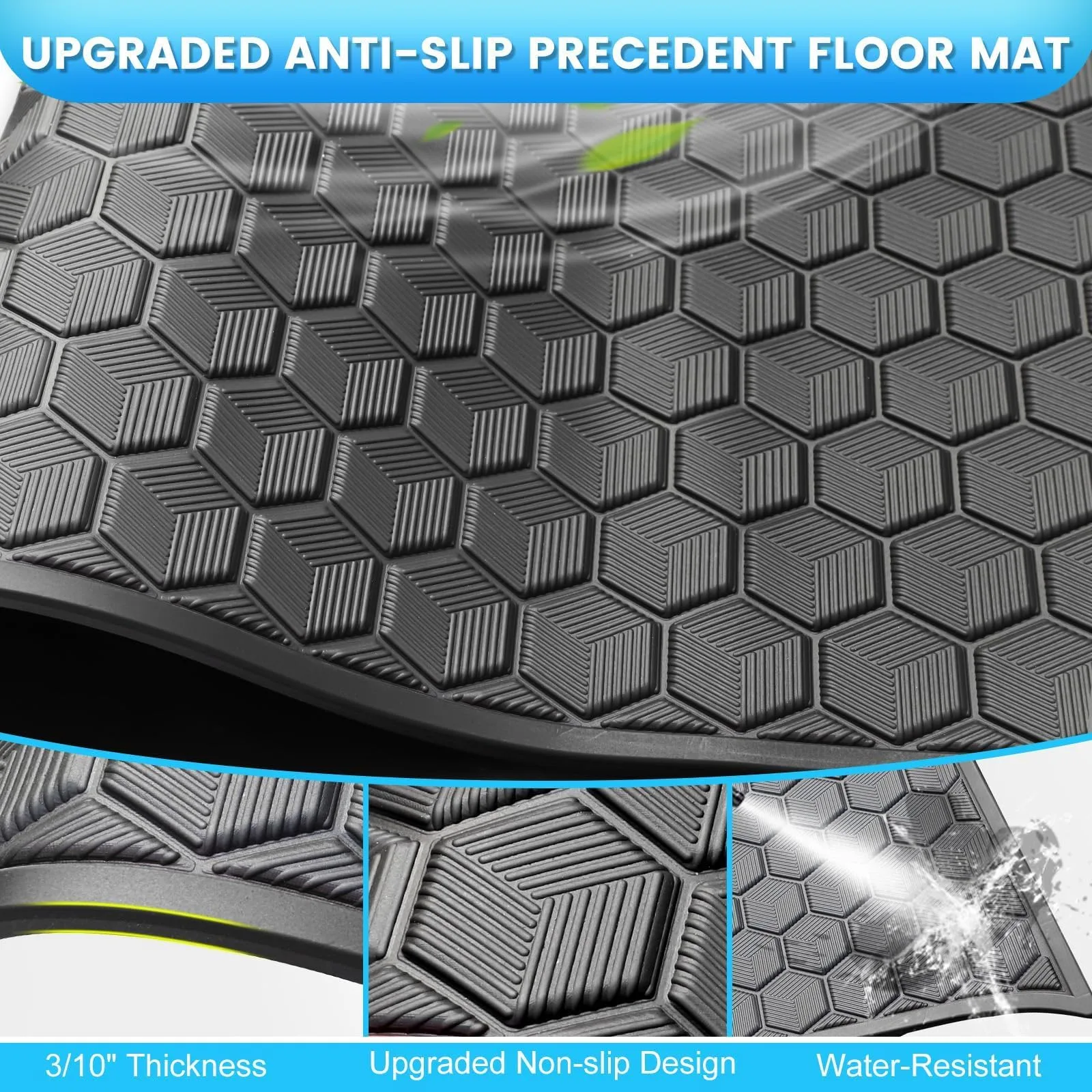 iLSKW Rubber Full-Coverage Floor Mat for Club Car Precedent (2004–2025) image 4