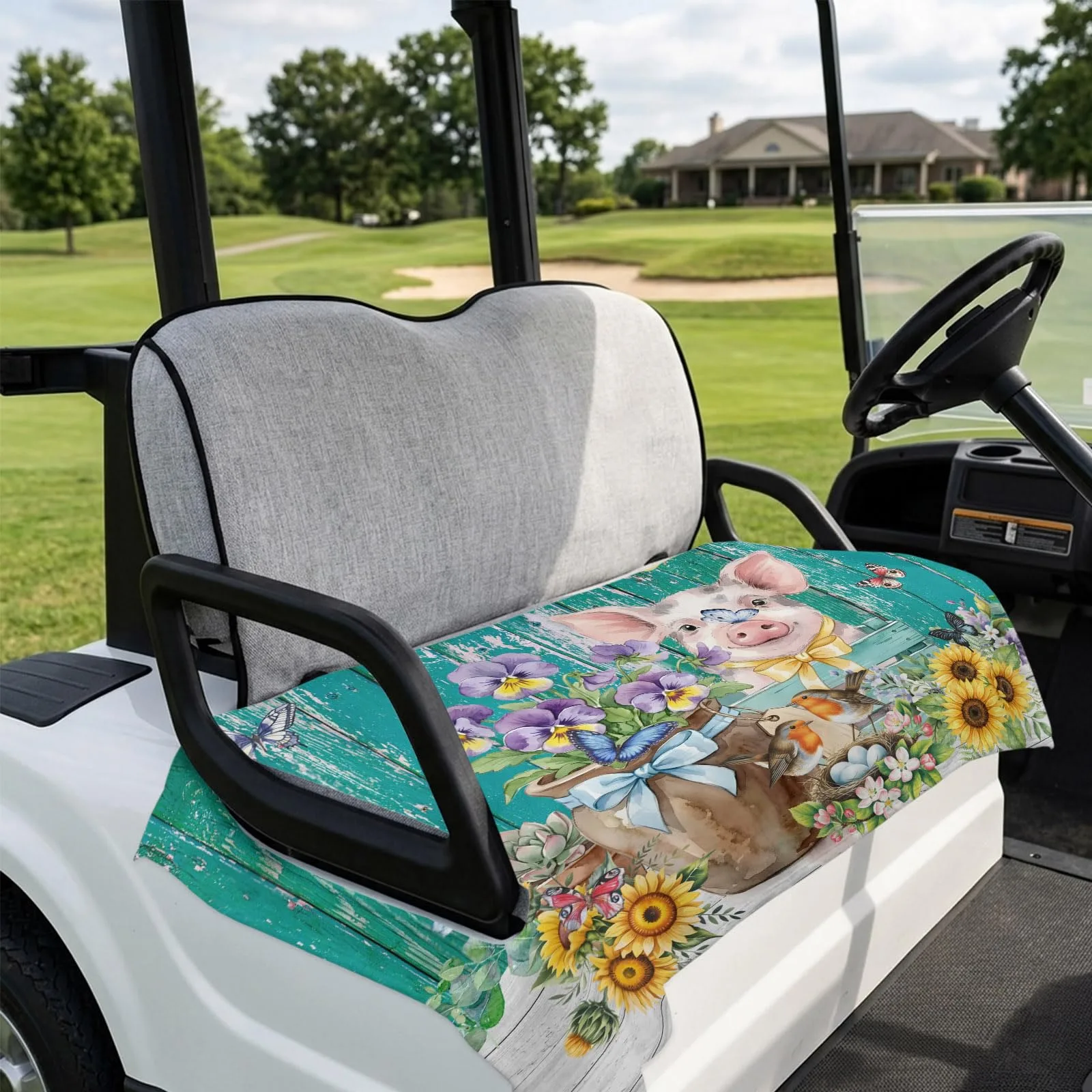 DecorLovee Golf Cart Seat Cover for 2-Seater Carts image 4