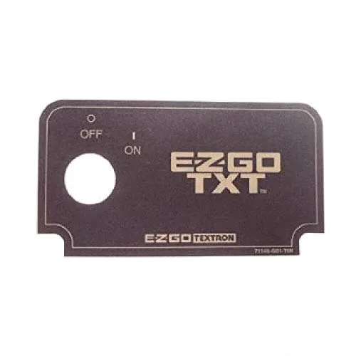 Buggies Unlimited 6718 Key Switch Decal for E-Z-GO TXT
