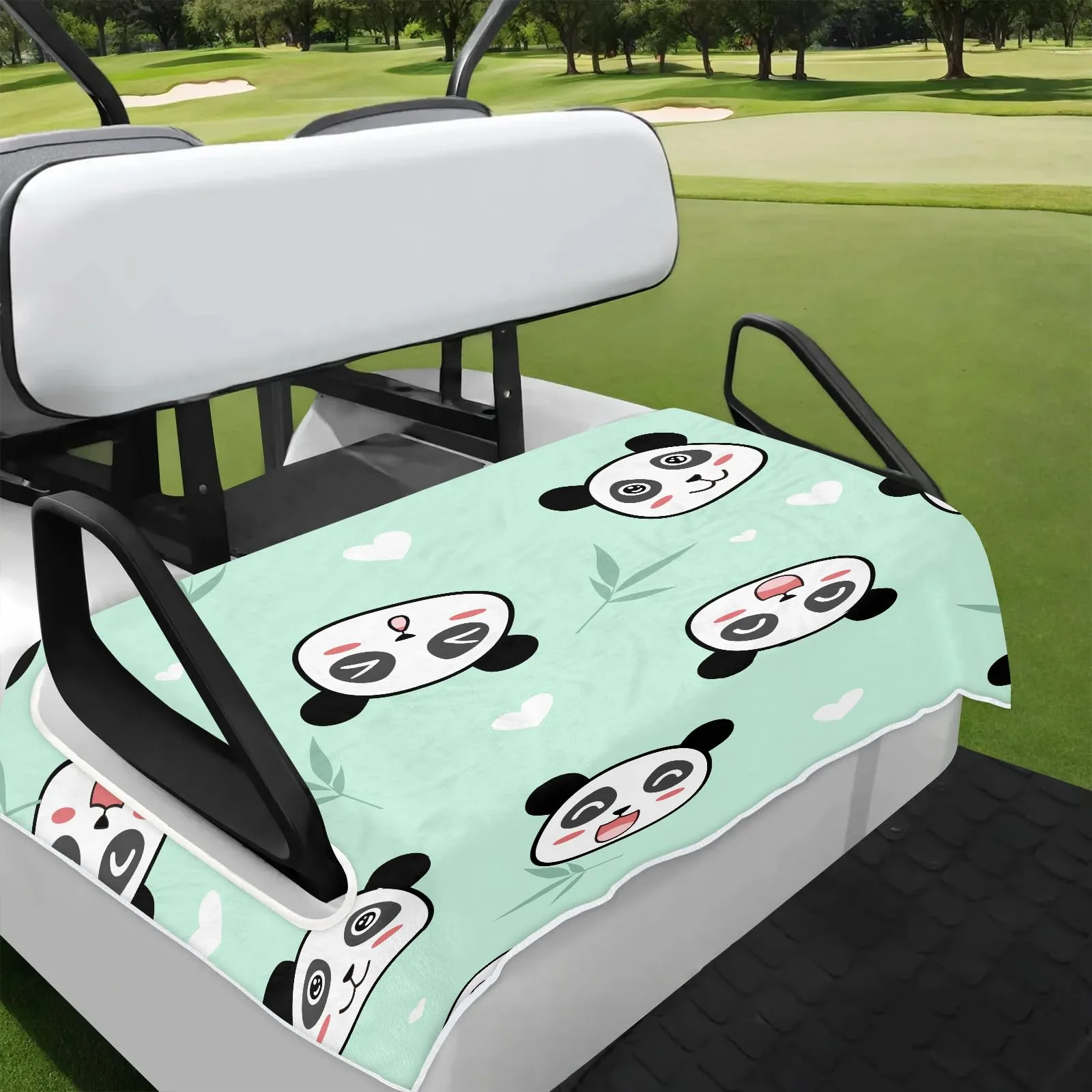 Tiveruda Golf Cart Seat Cover for Double Seats, 51 x 31 in.