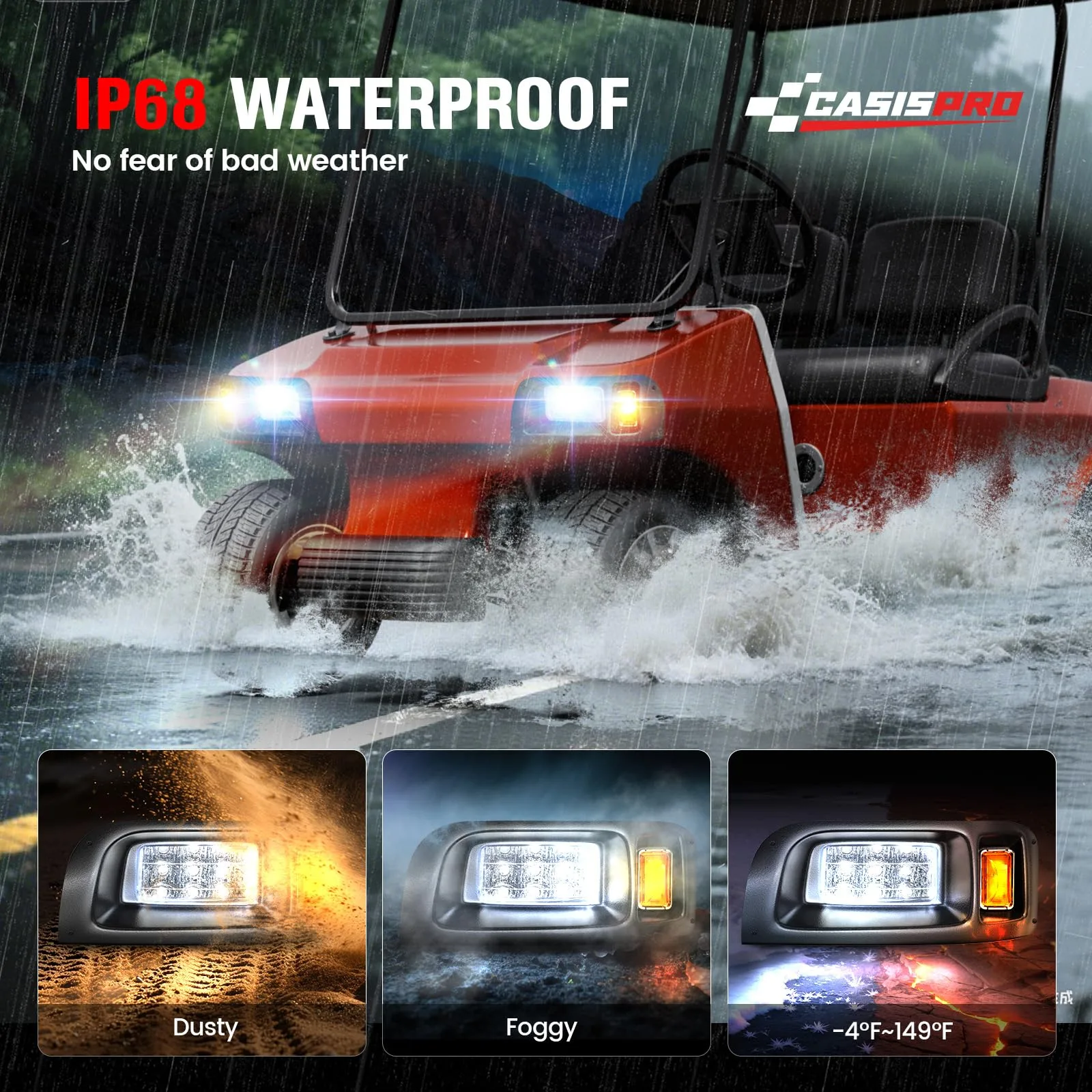 CASISPRO 12V LED Light Kit for Club Car DS 1993+ image 4