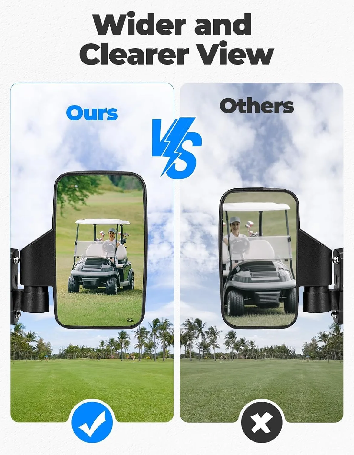 KEMIMOTO Magnetic Golf Cart Side Mirror image 4