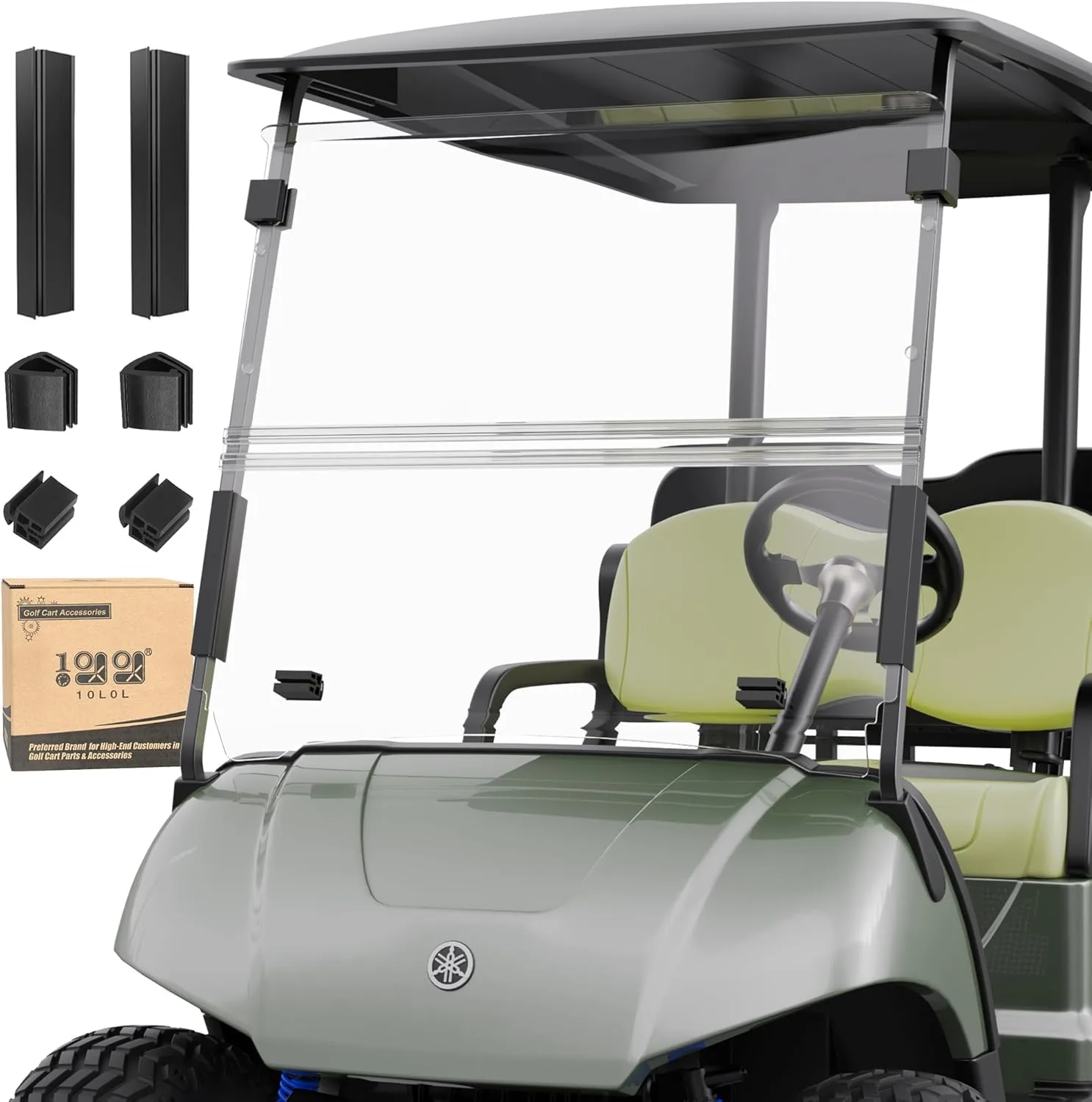 10L0L Folding Windshield for Yamaha Drive G29 2007-2016