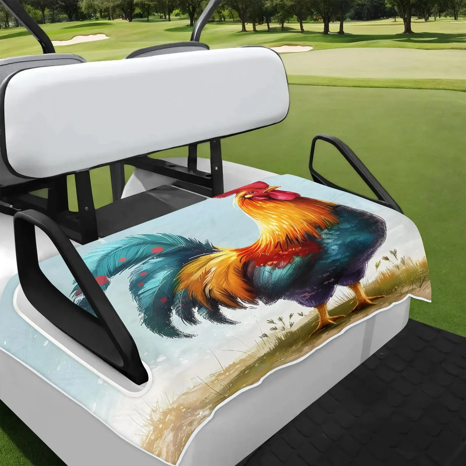 Tiveruda Golf Cart Seat Cover for Double Seats
