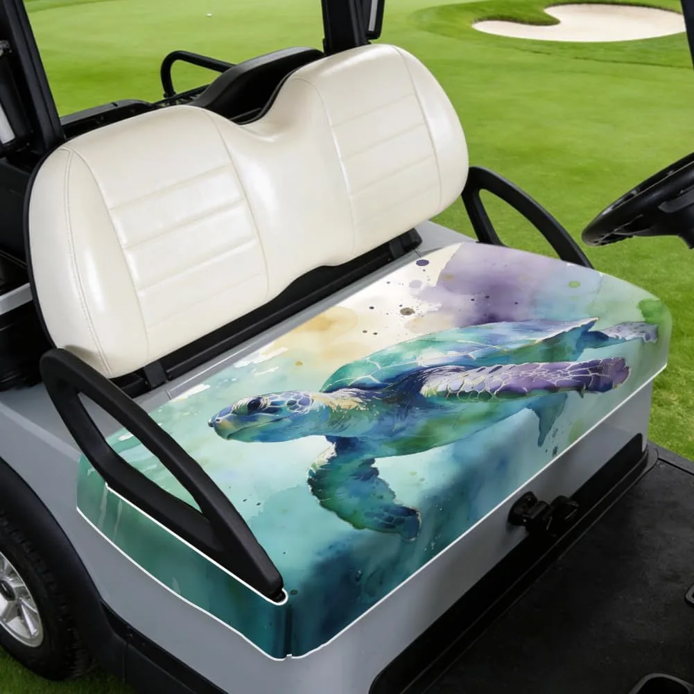 TNKBREEZE Sea Turtle Golf Cart Seat Cover 51 x 31 in