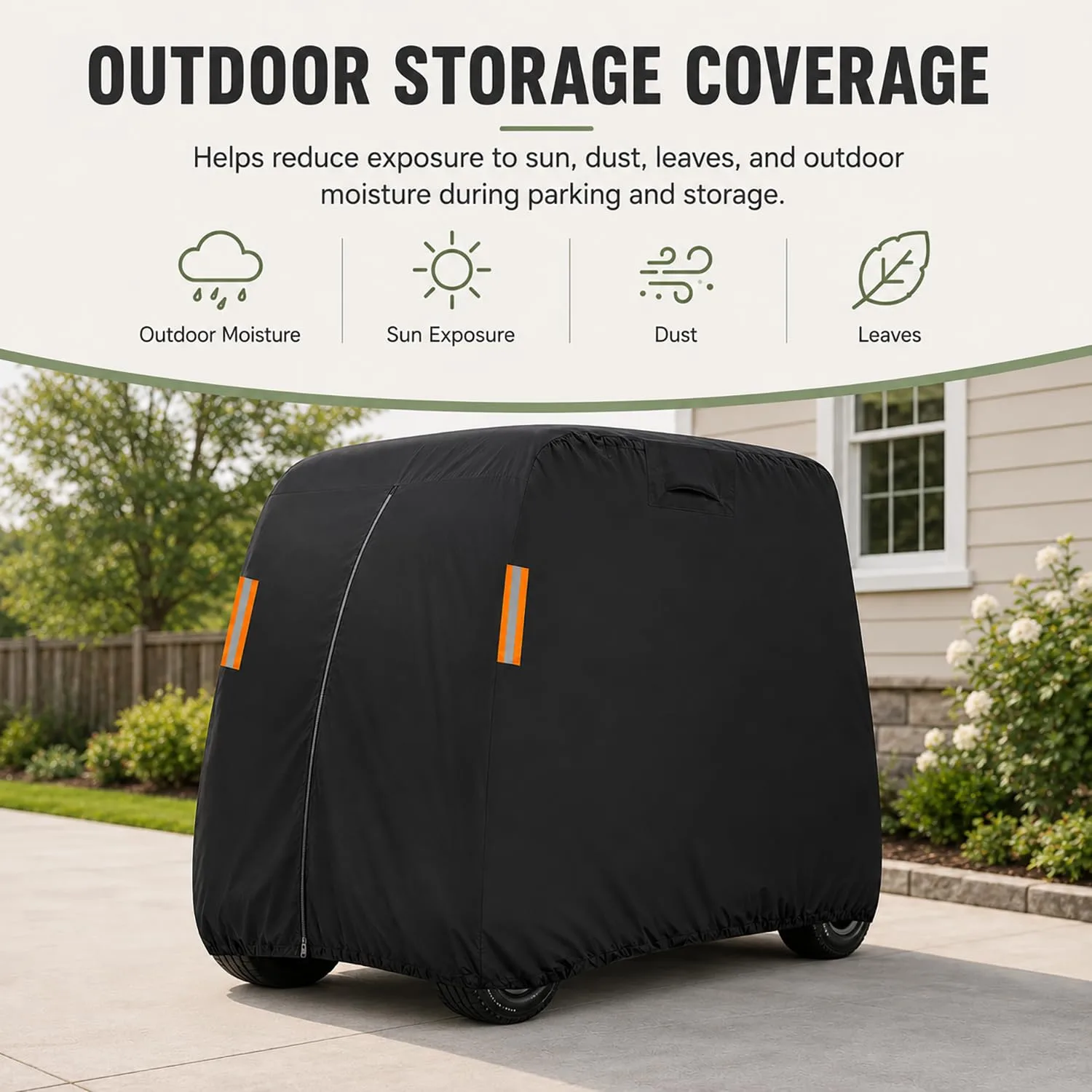 XDGDHSH 420D Oxford Full Golf Cart Cover for Bintelli Nexus Gen2 (2024–2026) image 2