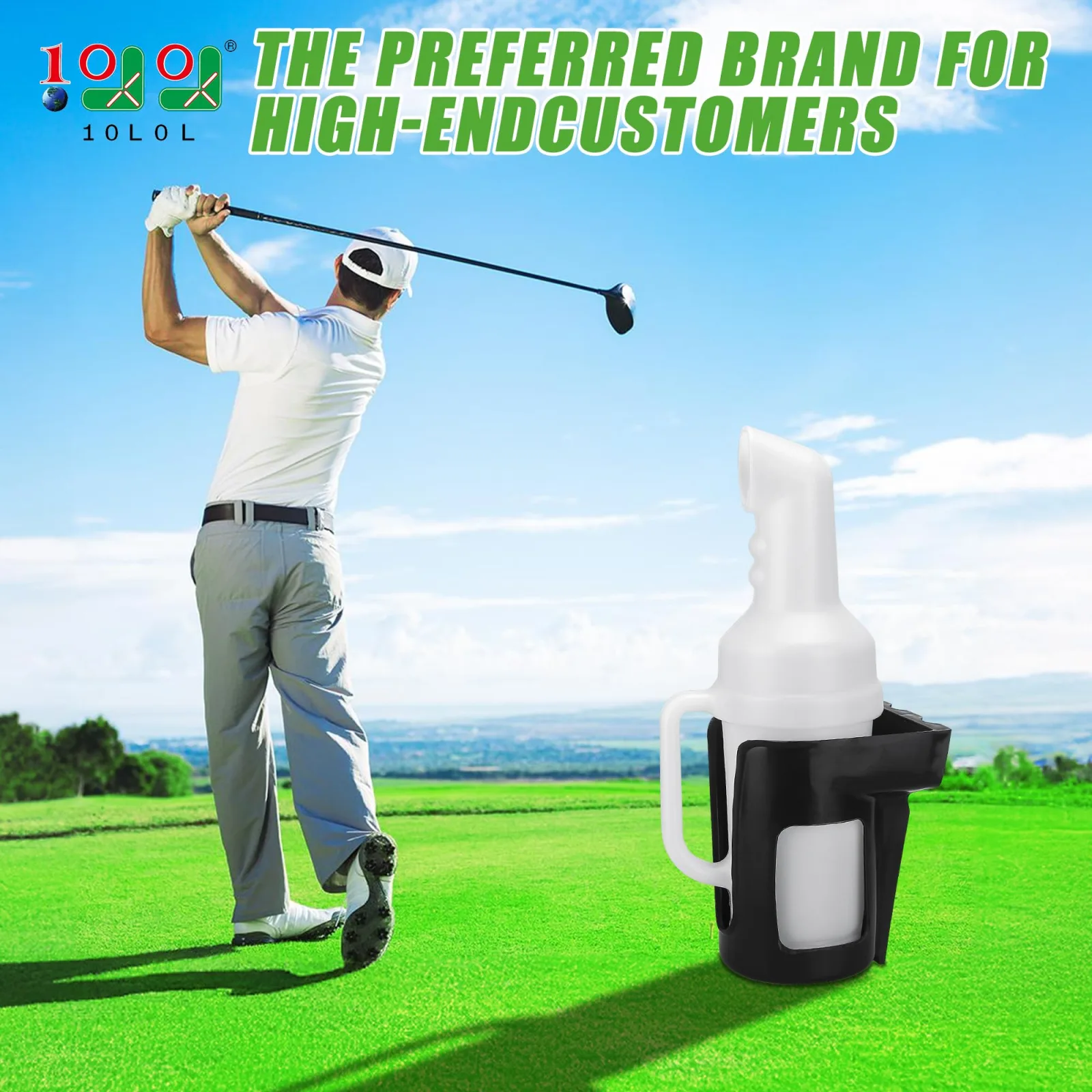 10L0L Golf Cart Sand Bottle with Holder image 3