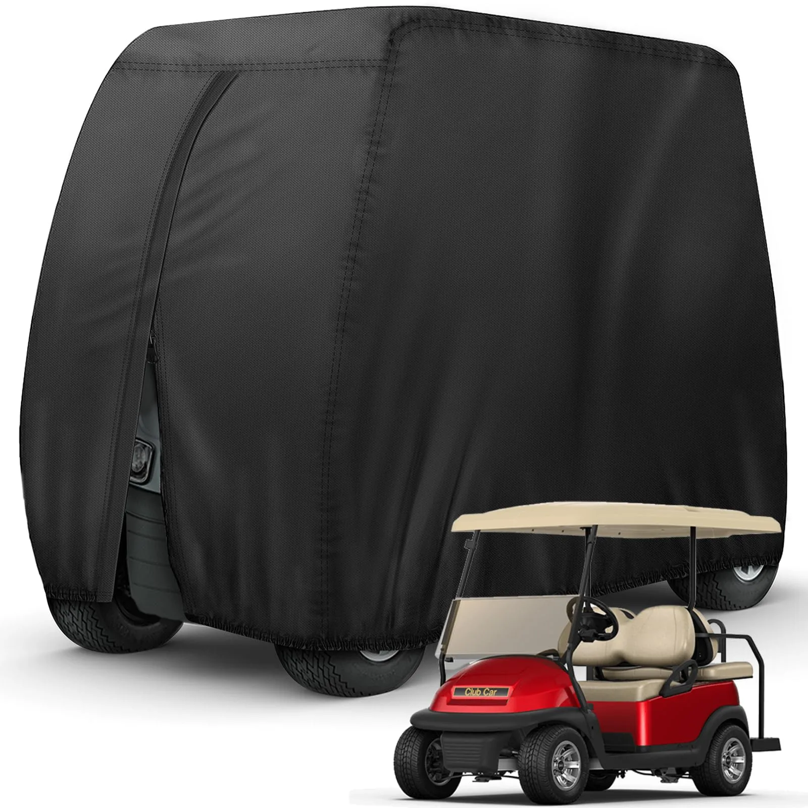 NEVERLAND 2-Passenger Golf Cart Cover for Yamaha, Club Car & E-Z-GO