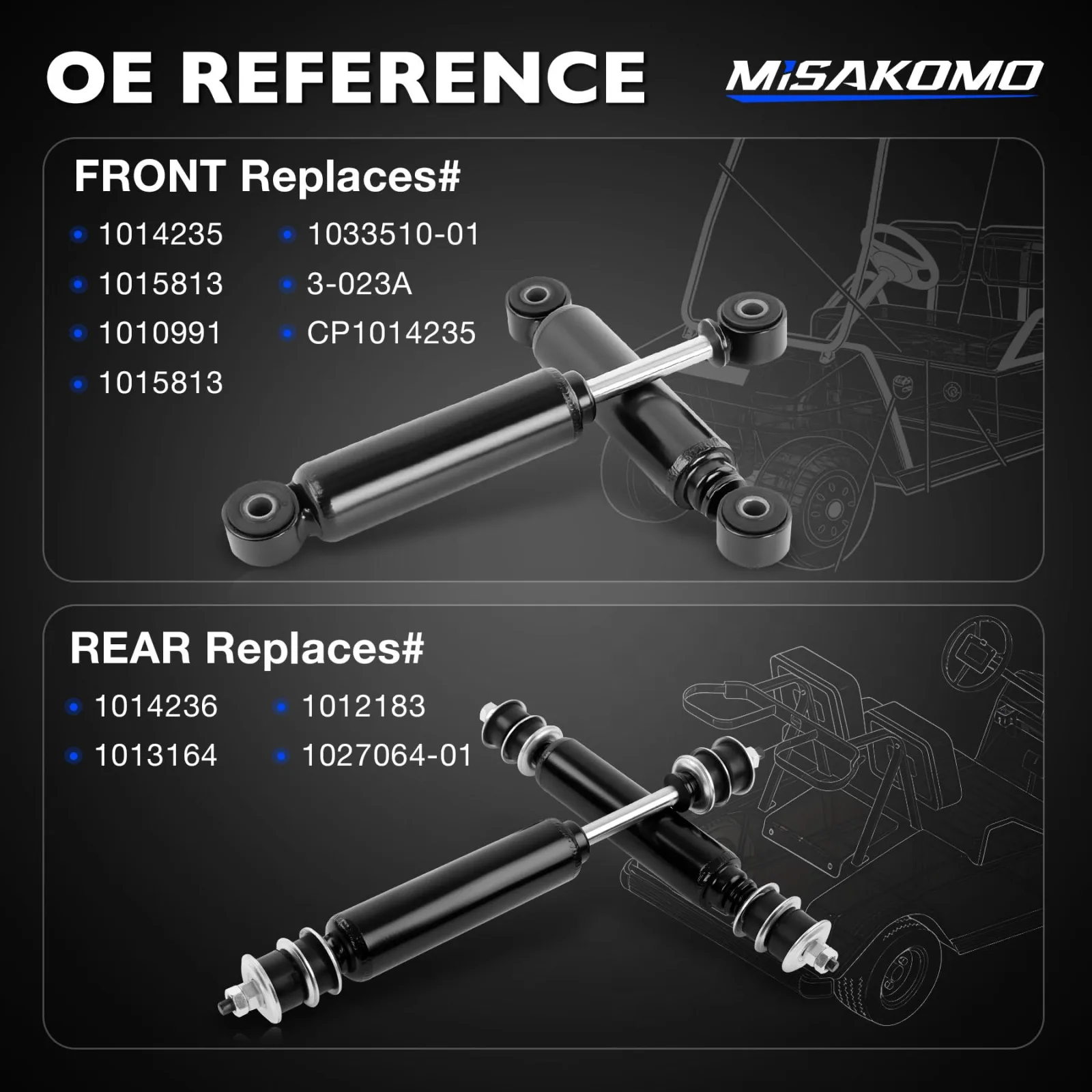 Misakomo A4084 Club Car DS/Precedent Shock Absorbers image 2