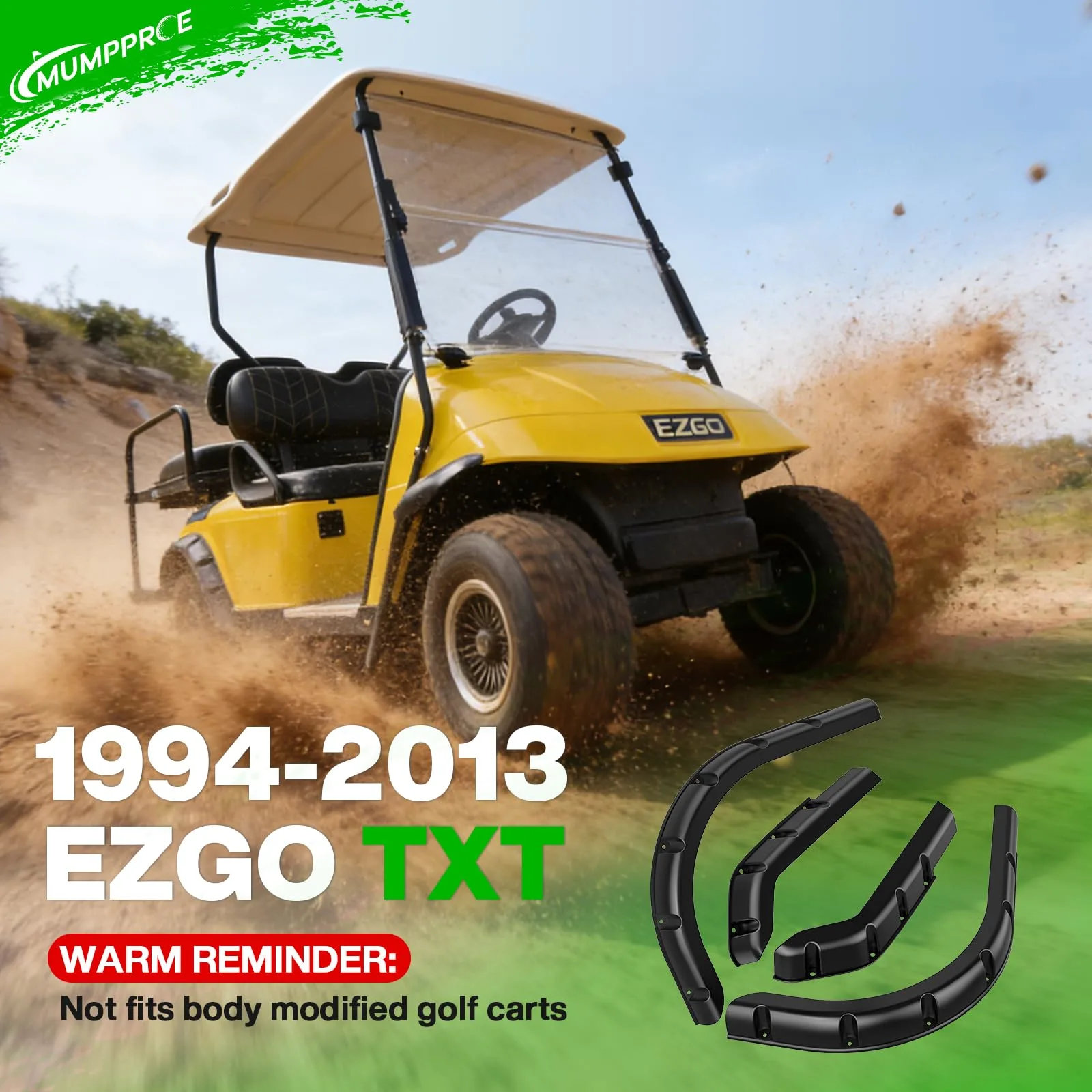 MUMPPRCE Fender Flares for EZGO TXT 1994-2013 image 2