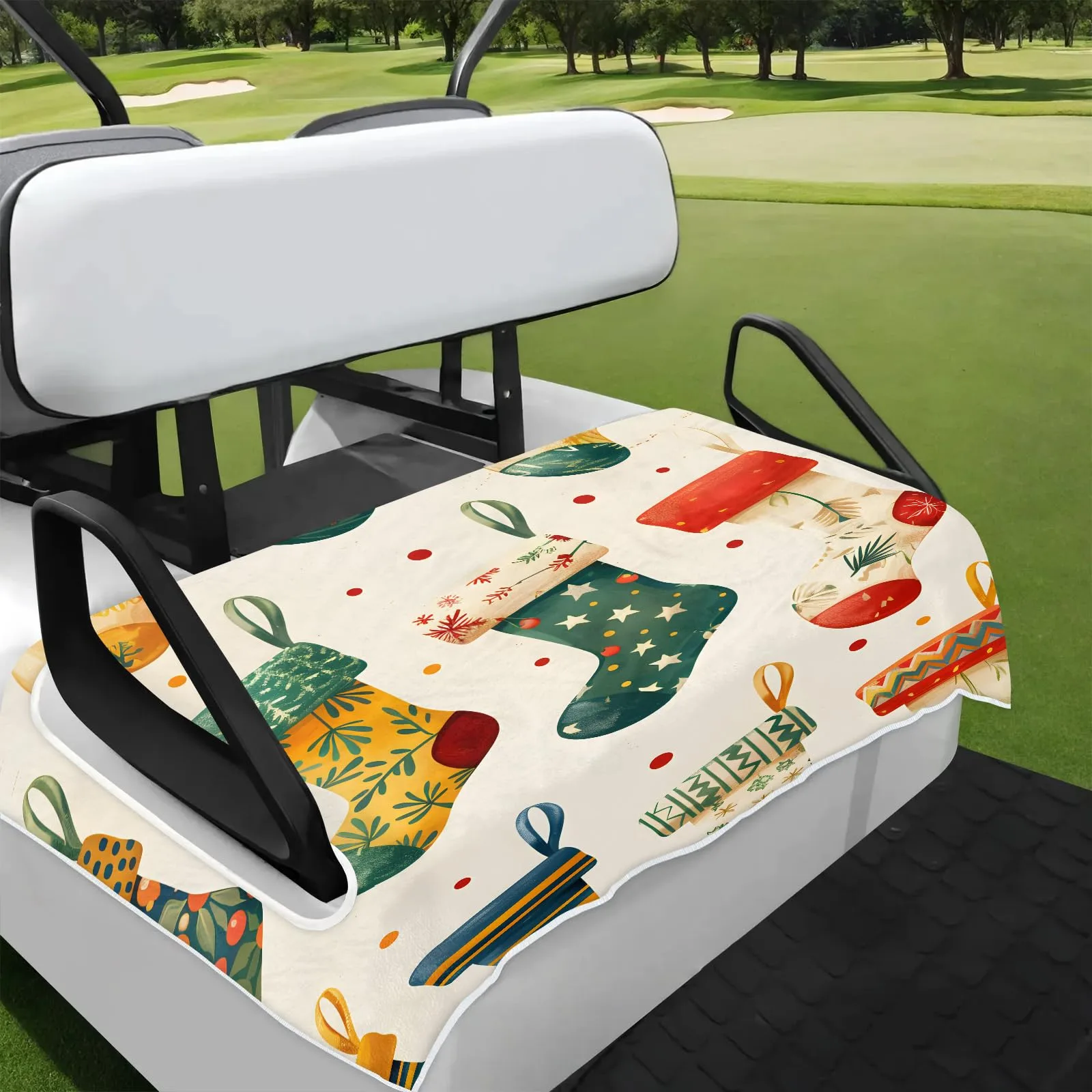 Tiveruda Golf Cart Seat Cover for Double Seats 51 x 31 in