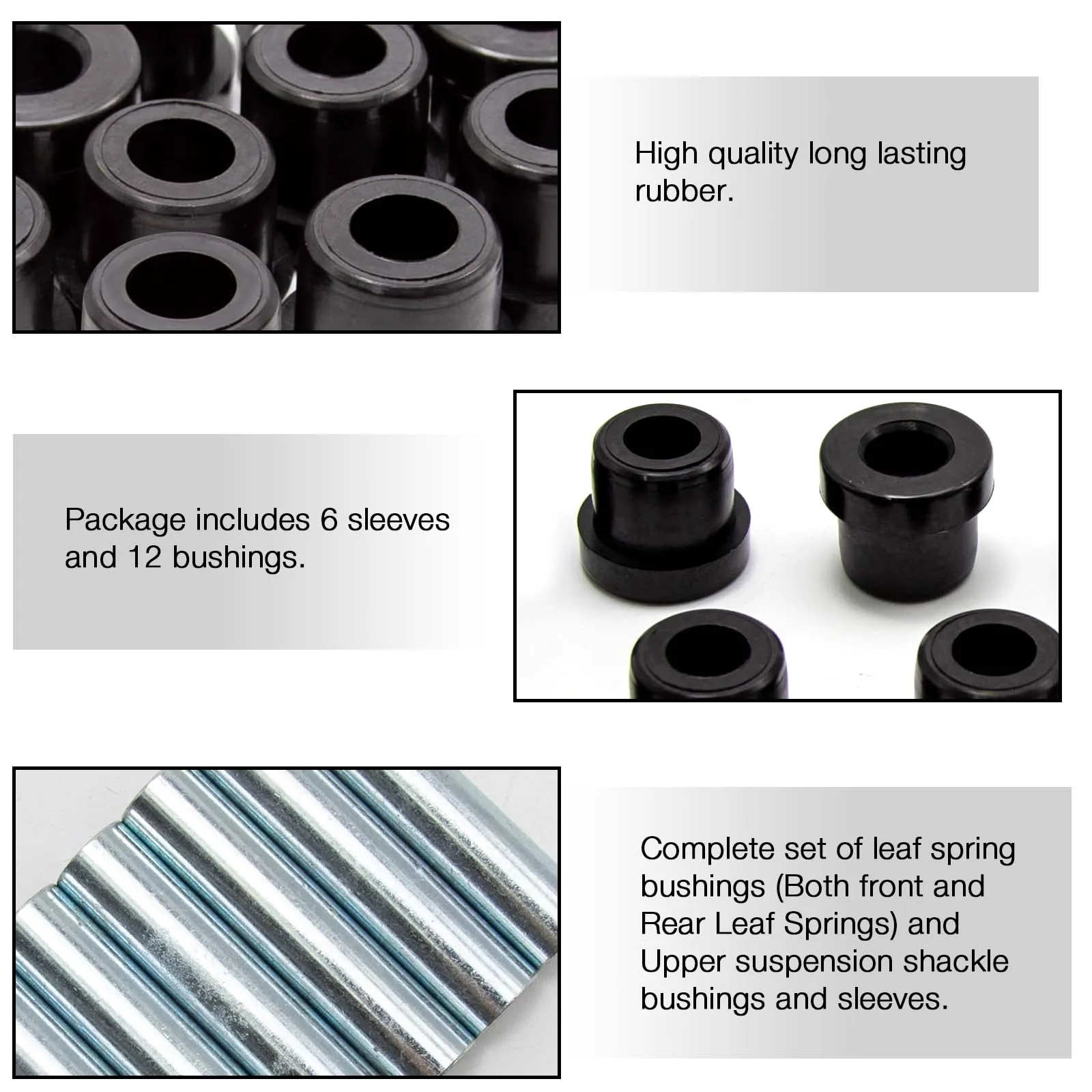 VIKKSAER Rear Leaf Spring Bushings for Club Car DS & E-Z-GO TXT image 4