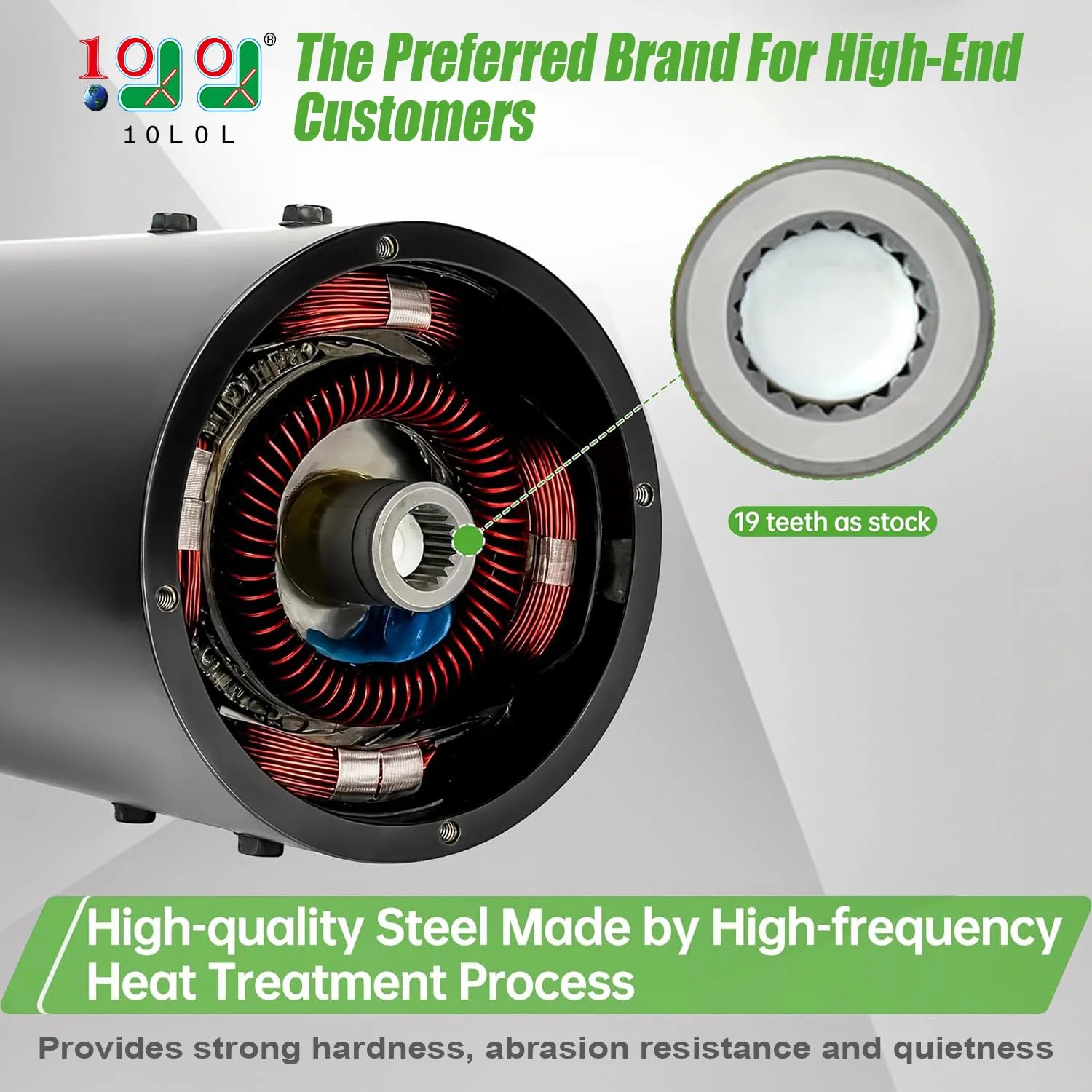 10L0L 48V Electric Motor for E-Z-GO TXT and Freedom image 2