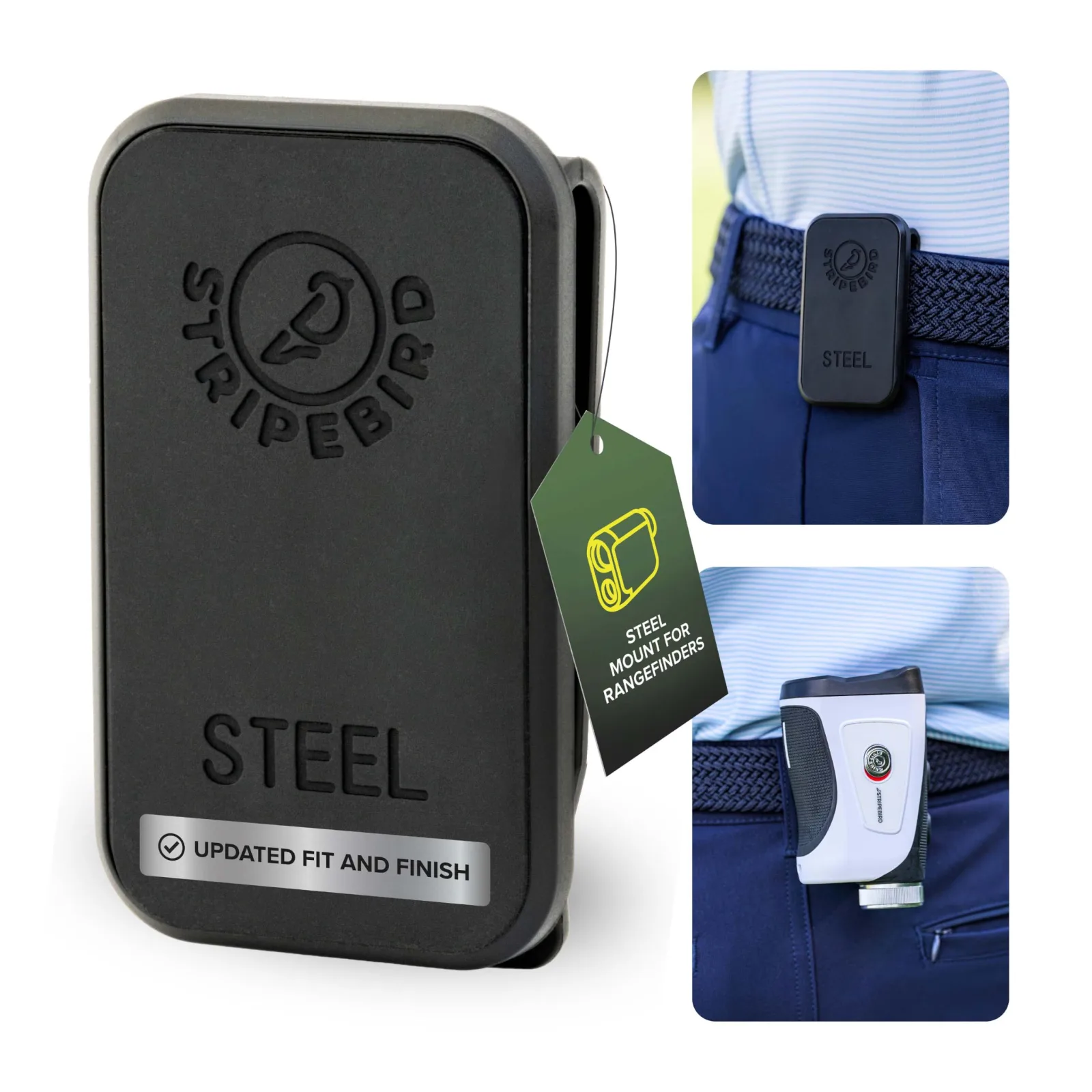 Stripebird Golf Belt Mount 2.0 Steel Clip