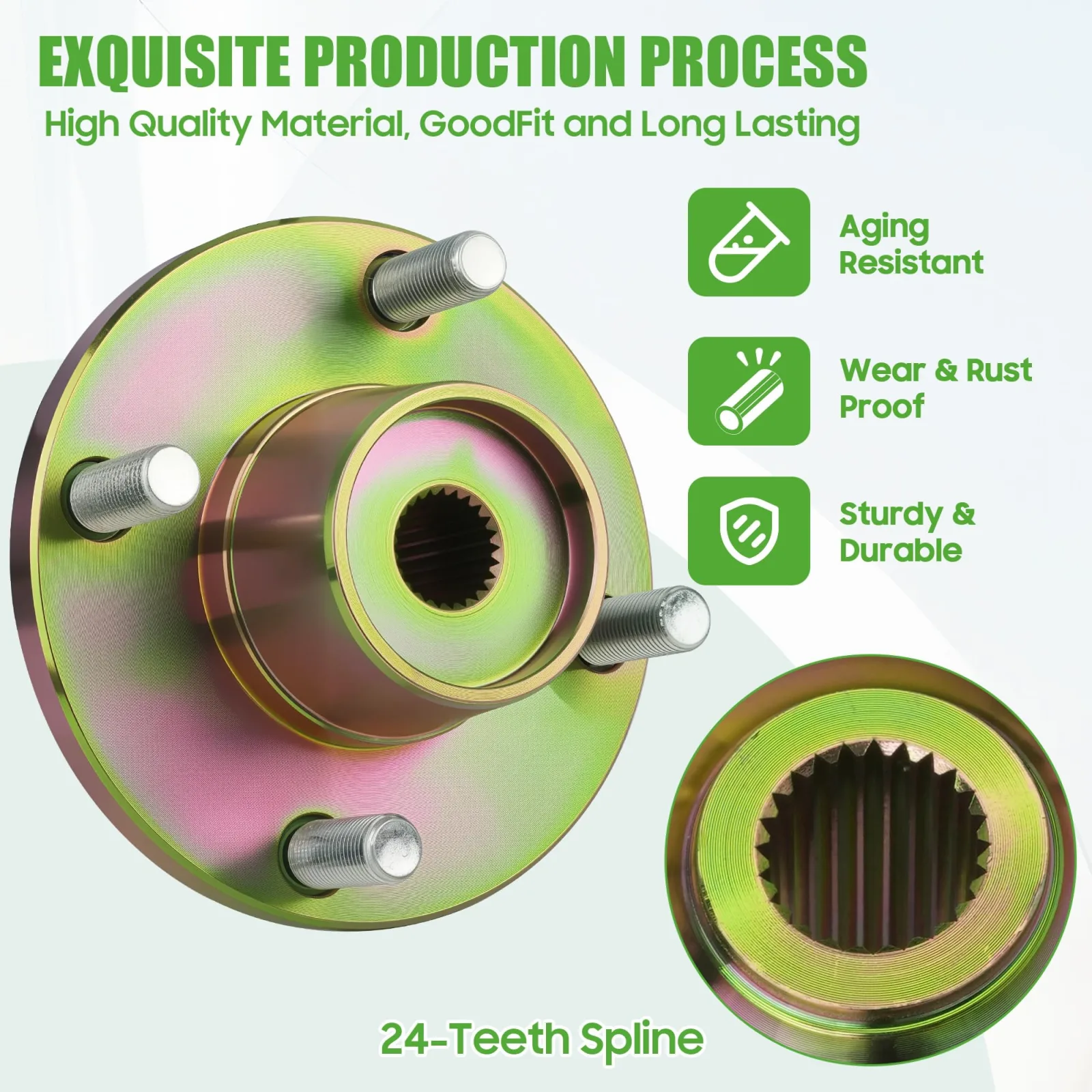 10L0L Rear Axle Hub for Yamaha G8-G22 Golf Carts image 4