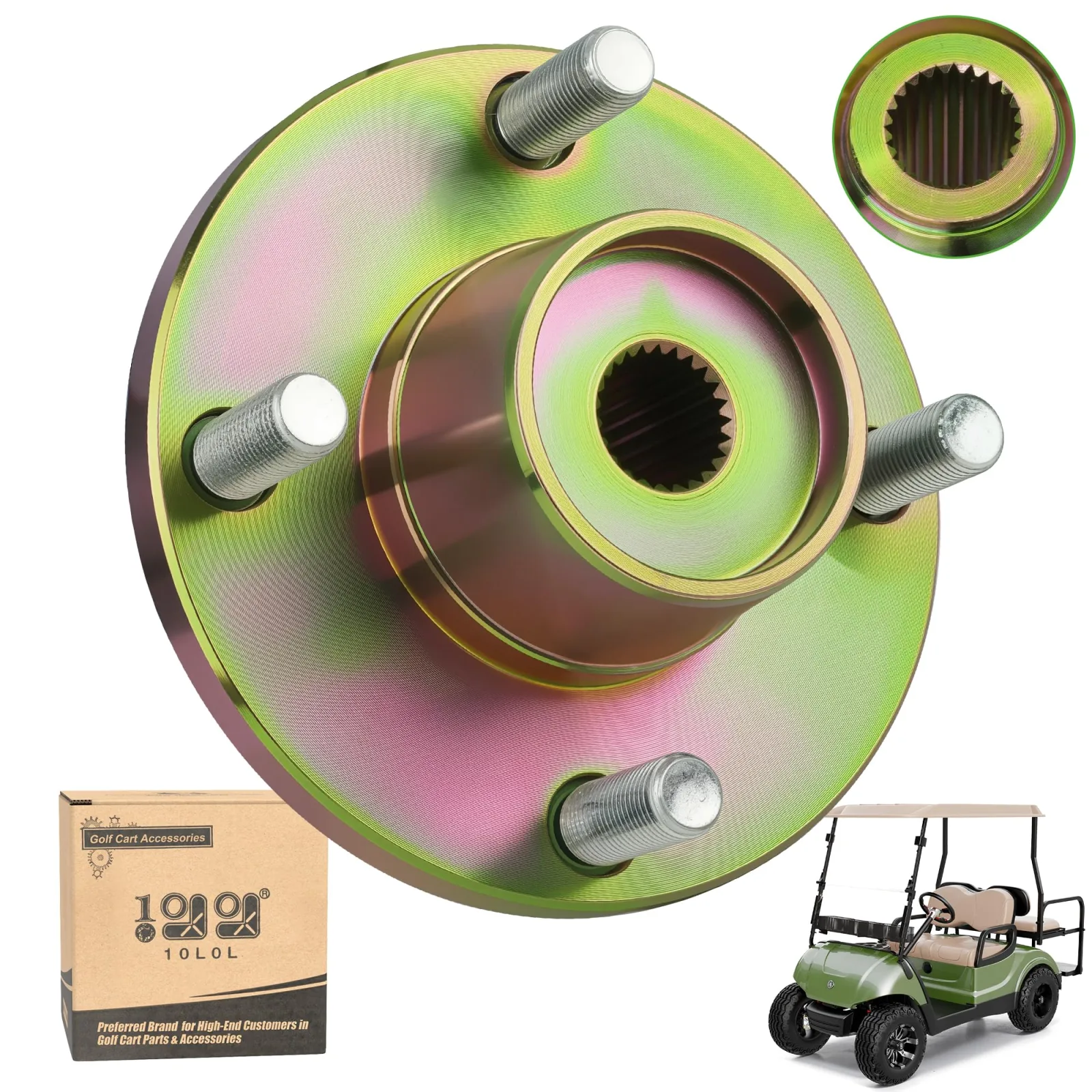 10L0L Rear Axle Hub for Yamaha G8-G22 Golf Carts