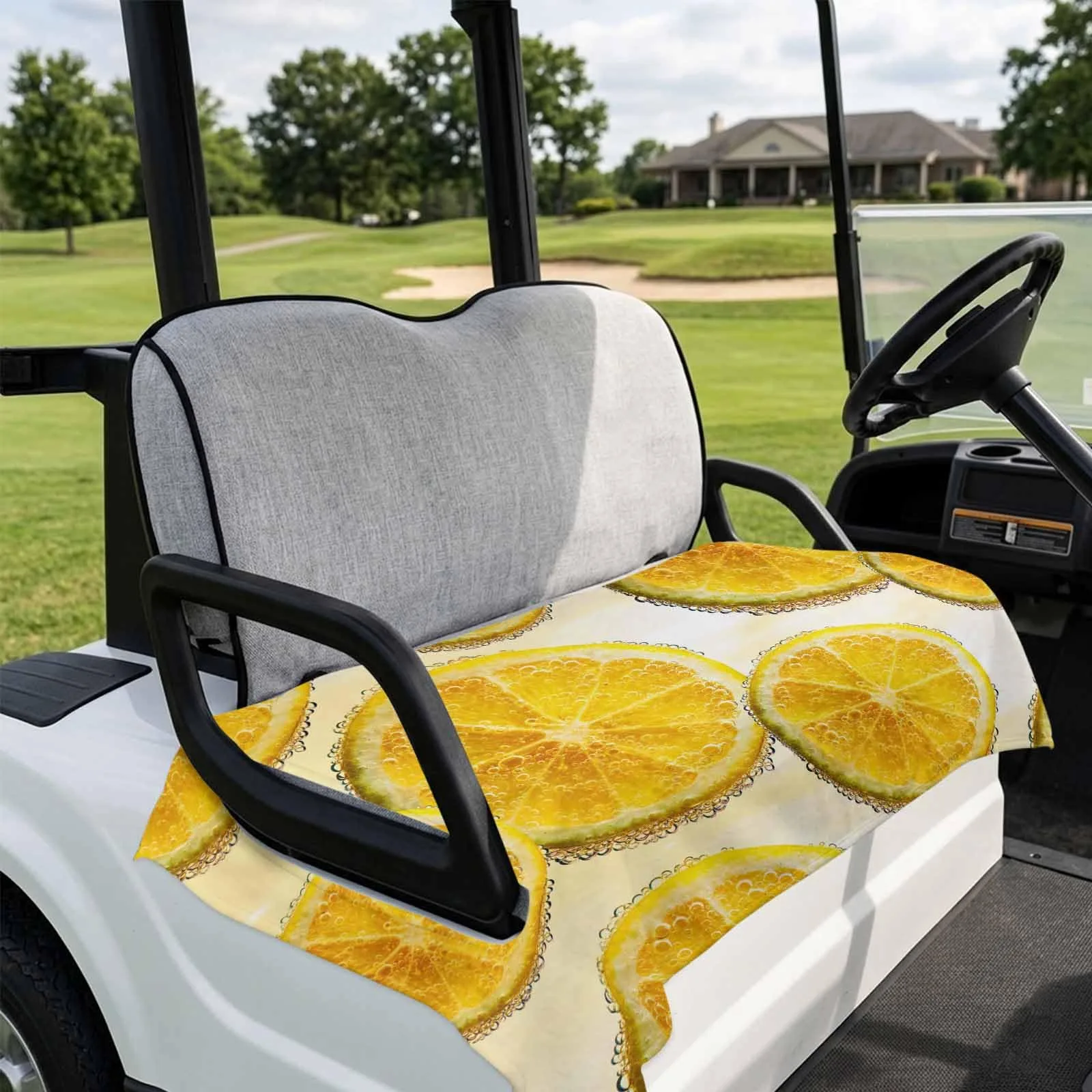 DecorLovee Yellow Lemon Golf Cart Seat Cover 51 x 31 in image 4