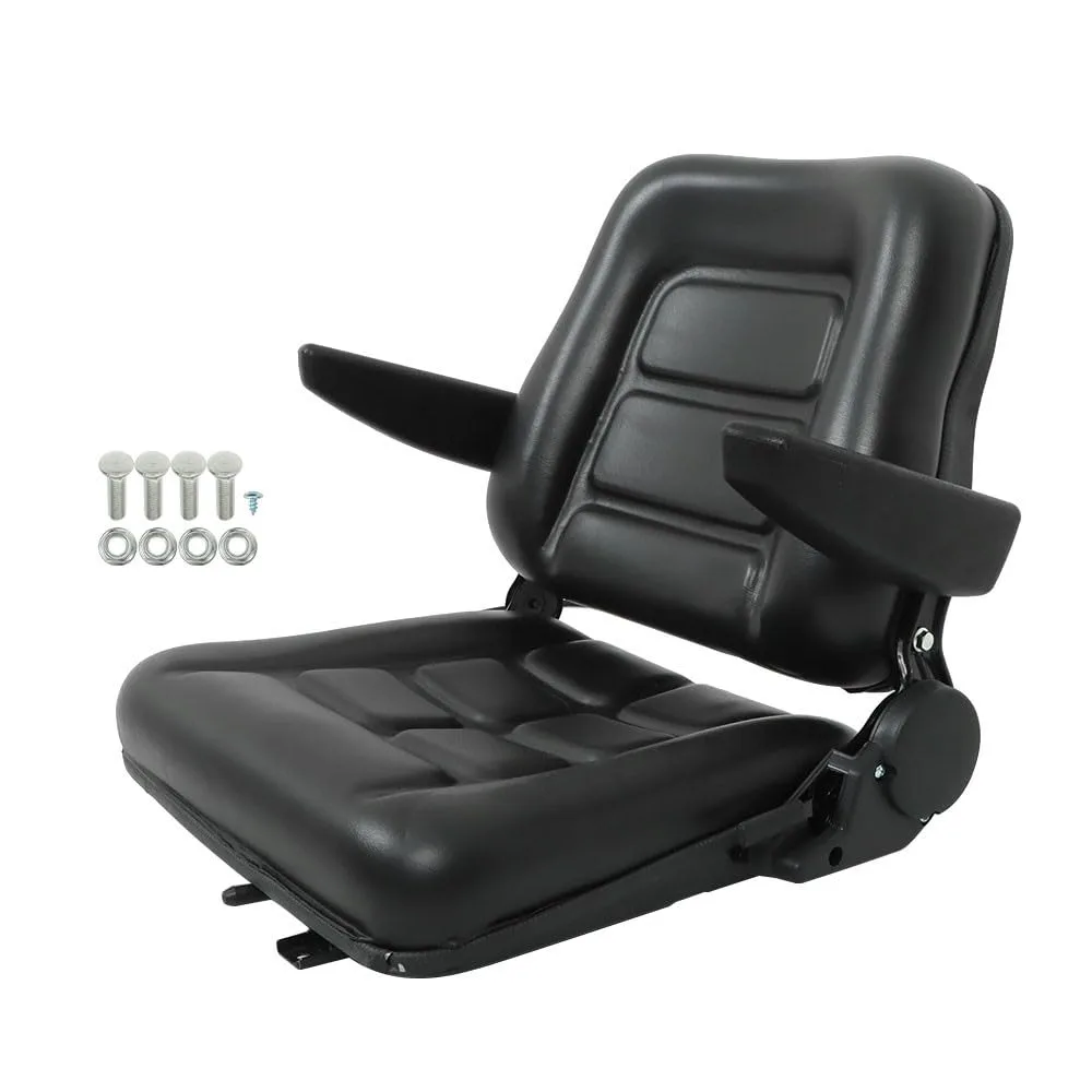 Universal Black Forklift Seat with Armrests Mod-G33S-1353