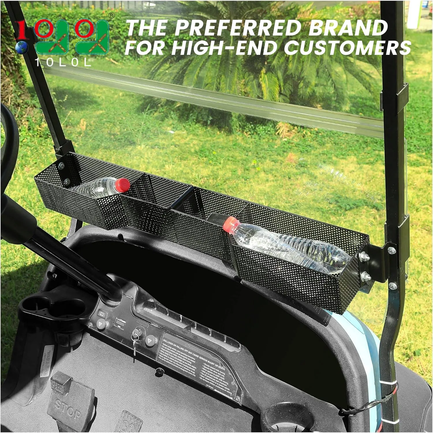 10L0L Front Storage Basket for Club Car DS and Precedent image 2